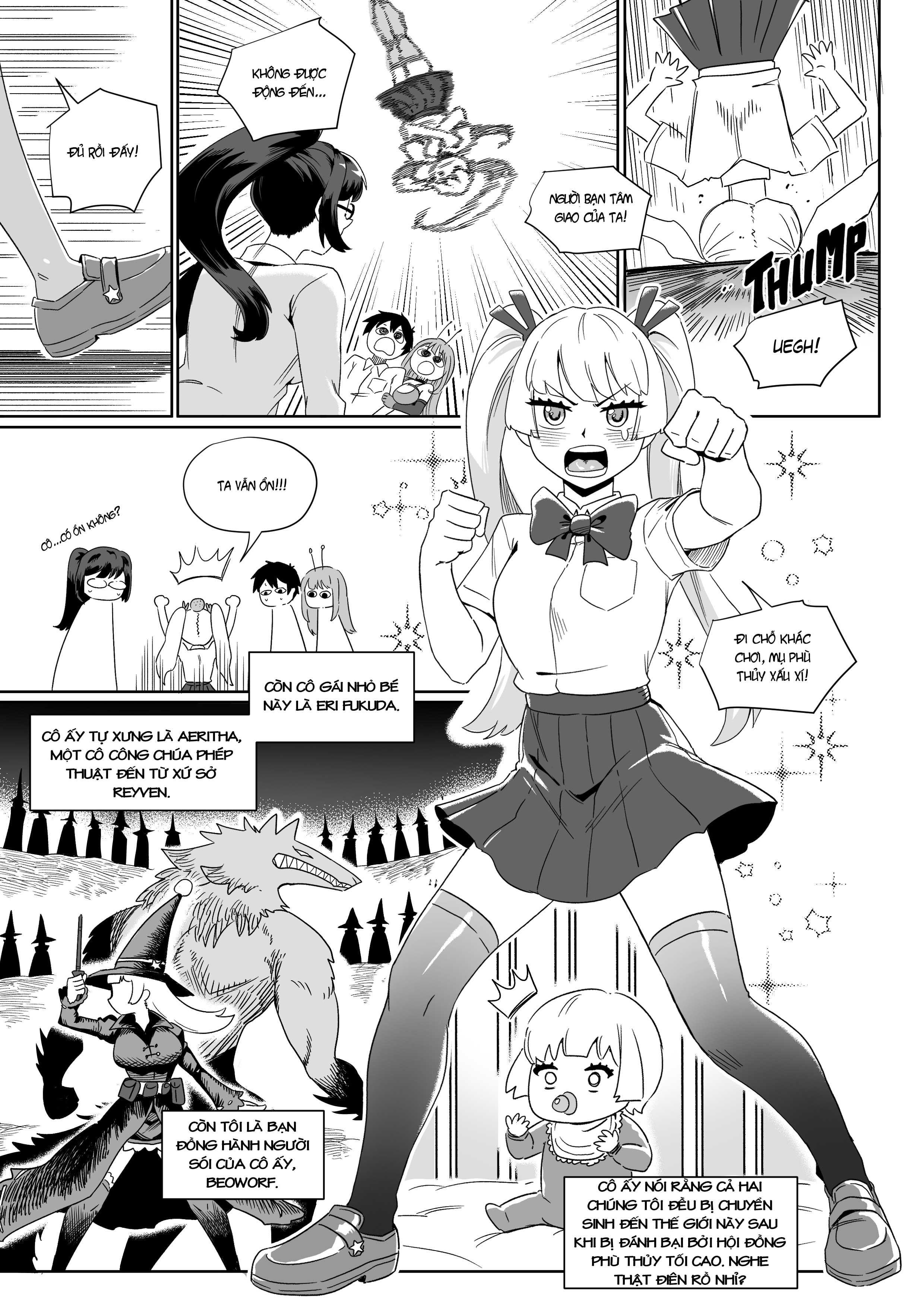 HentaiVN.net - Ảnh 4 - Câu Chuyện Về Việc Giành Lấy Người Bạn Thuở Nhỏ Tomboy Từ Một Tên Nam Chính Harem Trong Truyện Rom-Com - Chapter 3