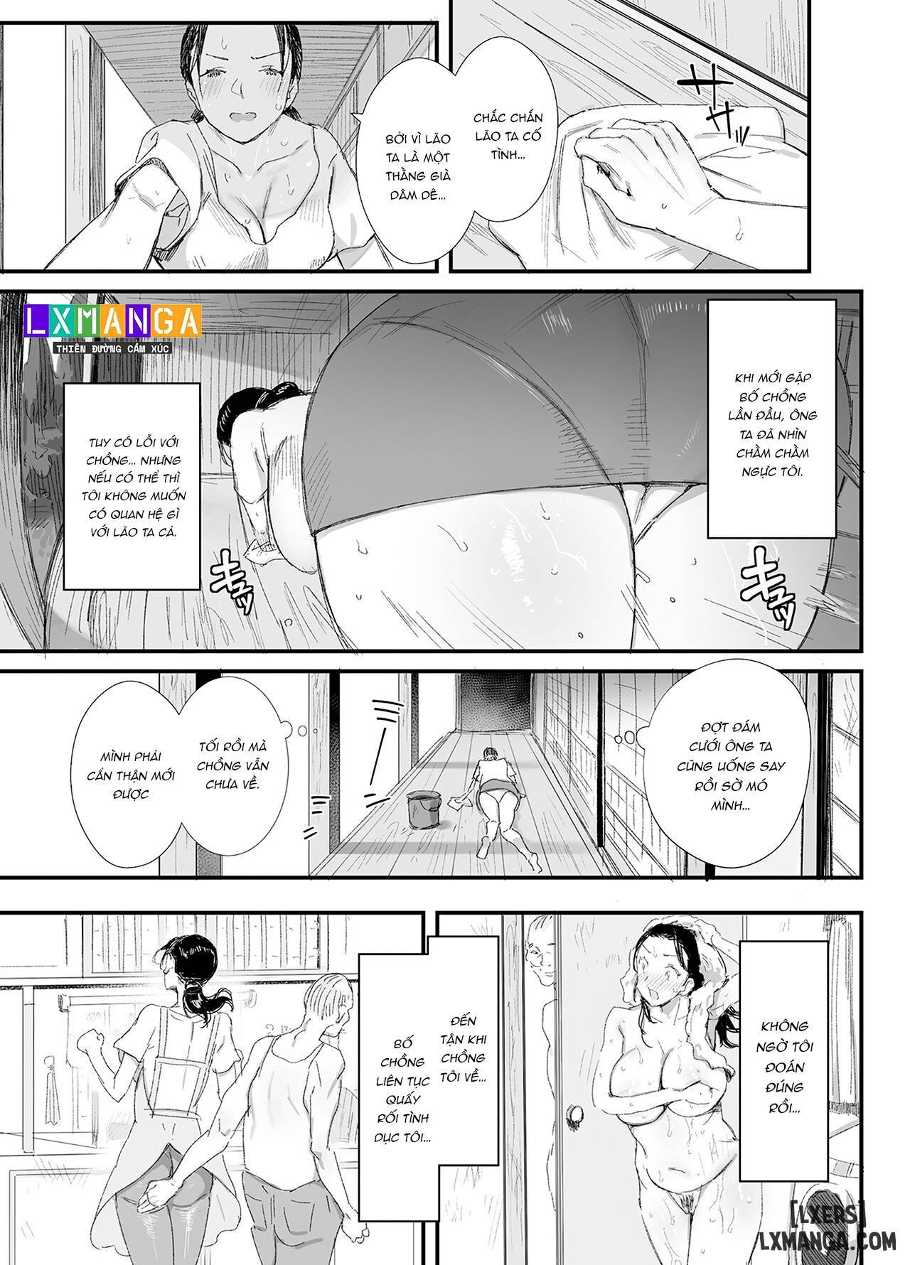 HentaiVN.net - Ảnh 11 - Inaka ni Sumu Dosukebe Gifu to Kosodate Yome - Oneshot.