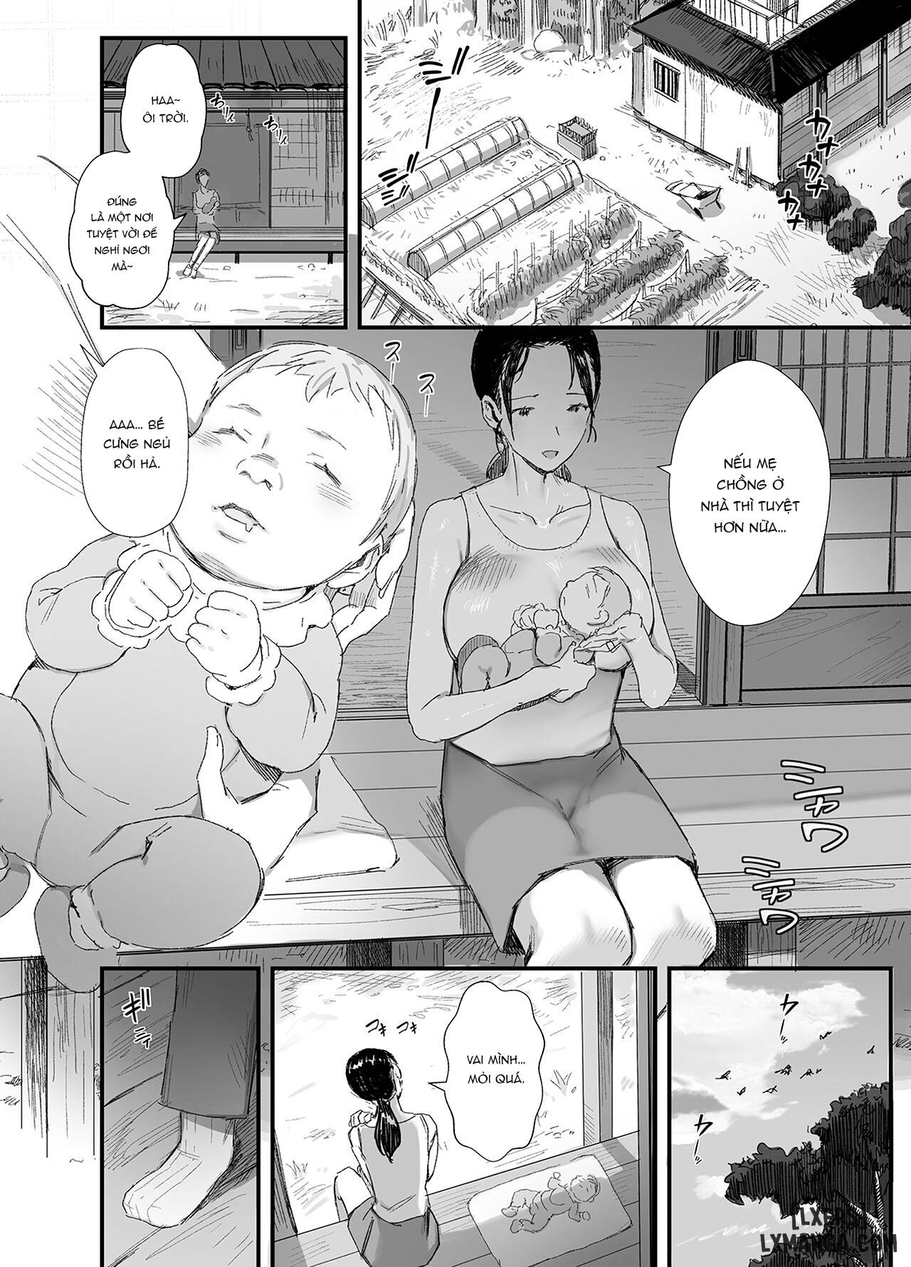 HentaiVN.net - Ảnh 14 - Inaka ni Sumu Dosukebe Gifu to Kosodate Yome - Oneshot.