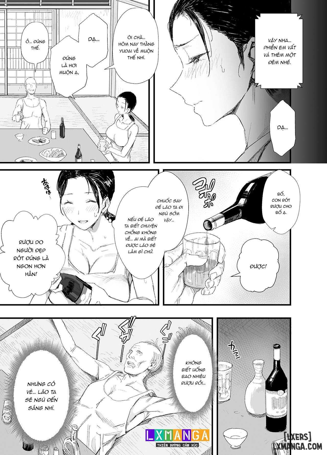 HentaiVN.net - Ảnh 18 - Inaka ni Sumu Dosukebe Gifu to Kosodate Yome - Oneshot.
