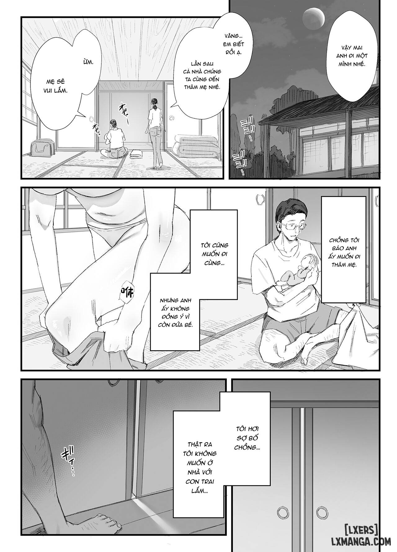 HentaiVN.net - Ảnh 7 - Inaka ni Sumu Dosukebe Gifu to Kosodate Yome - Oneshot.