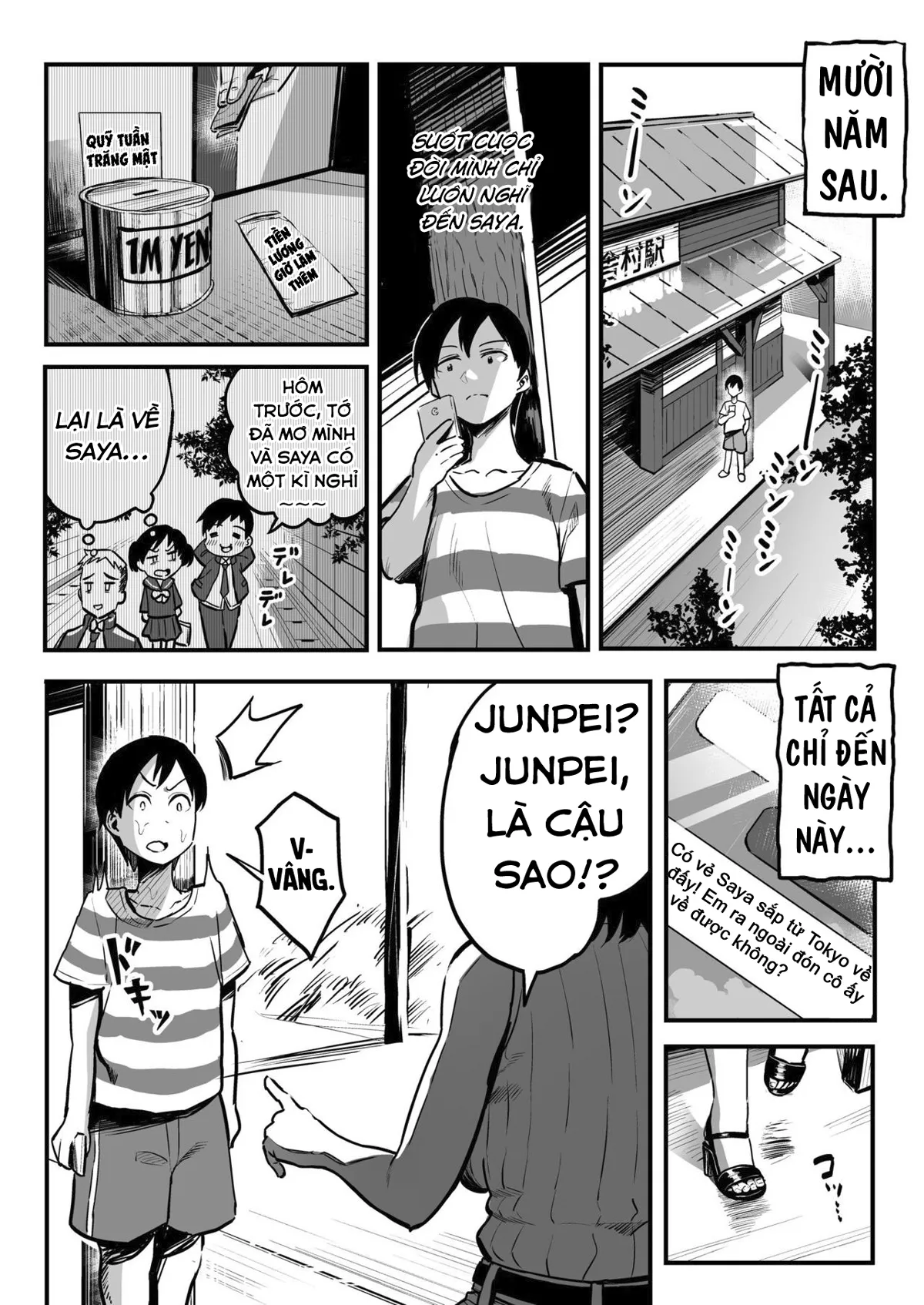 HentaiVN.net - Ảnh 4 - Tháng 8, 10 Năm Sau, Với Cậu. [August, 10 Years Later, With You; Juunengo No Hachigatsu Kimi To.] - Chap 1
