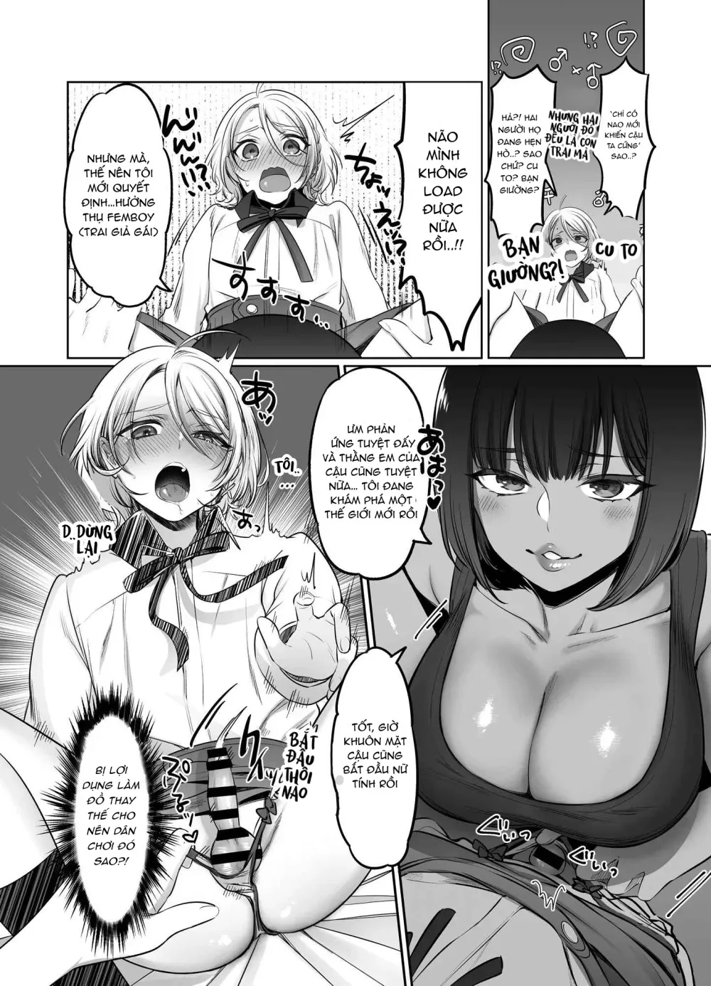 HentaiVN.net - Ảnh 14 - Shoshinsha Josou Danshi o Osotte Mita - chap 1
