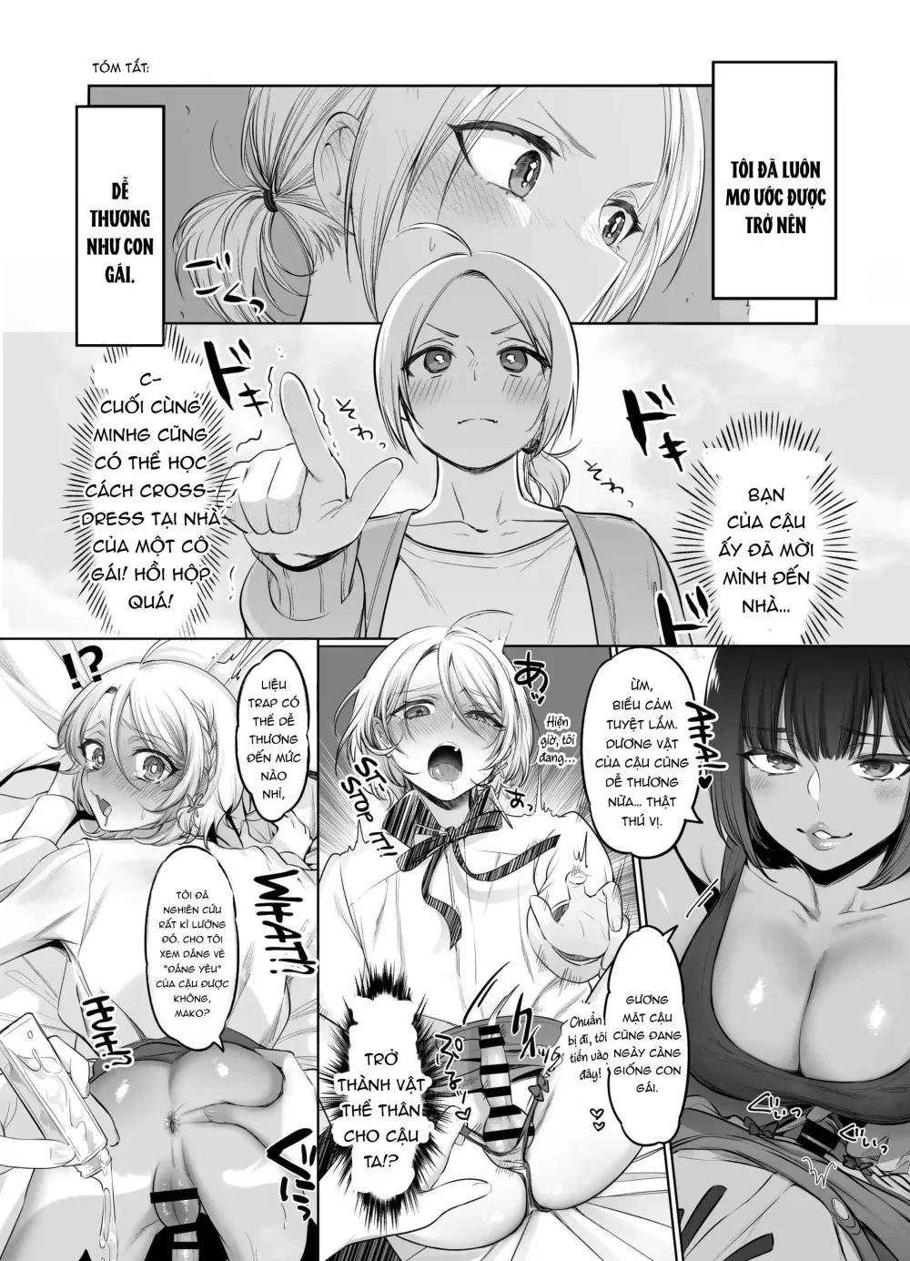 HentaiVN.net - Ảnh 4 - Shoshinsha Josou Danshi o Osotte Mita - chap 2