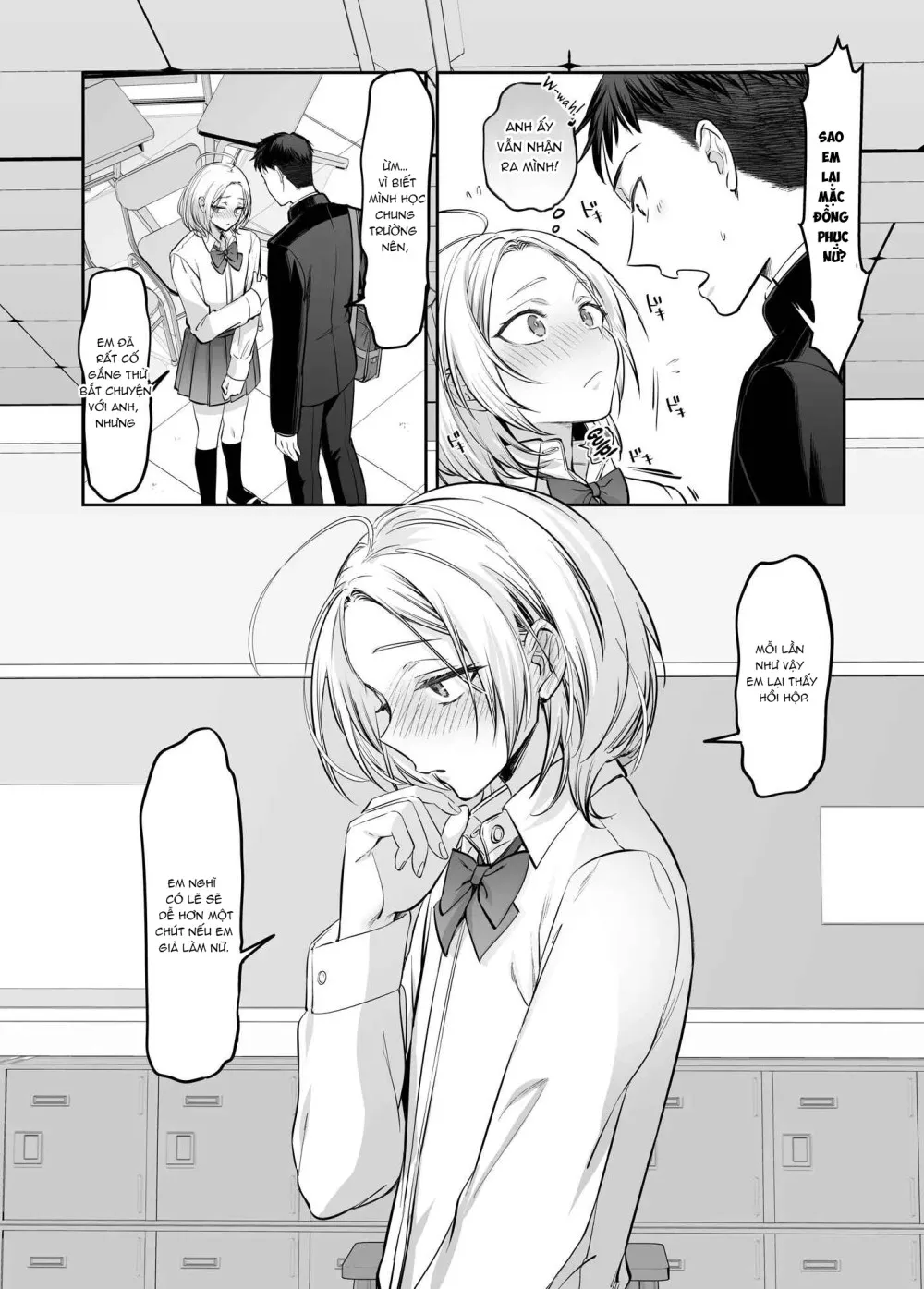 HentaiVN.net - Ảnh 14 - Shoshinsha Josou Danshi o Osotte Mita - chap 3