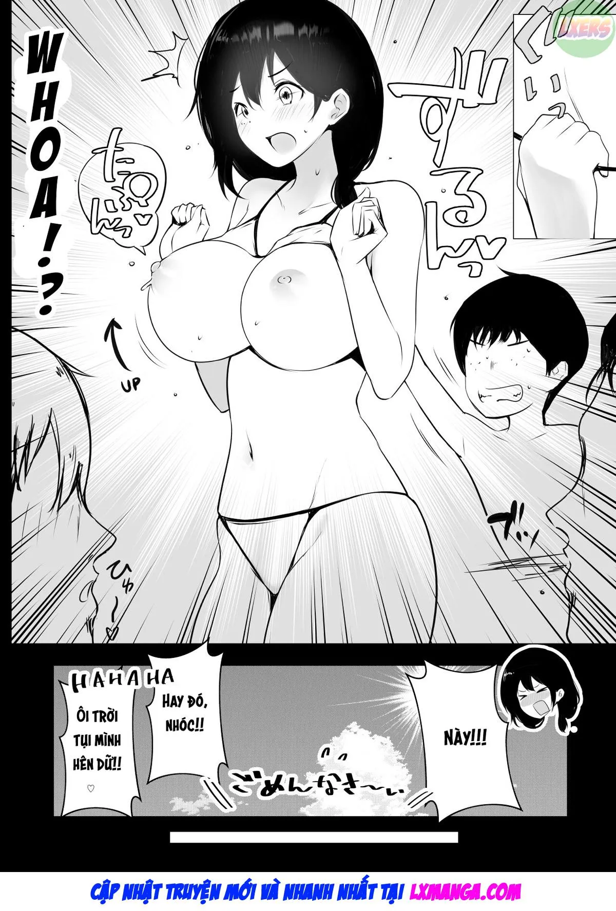 HentaiVN.net - Ảnh 18 - Boku ga Saki ni Suki datta Gibo ga Yarichin no Charao-tachi ni Tanetsuke Sareru Natsu - Chap 1