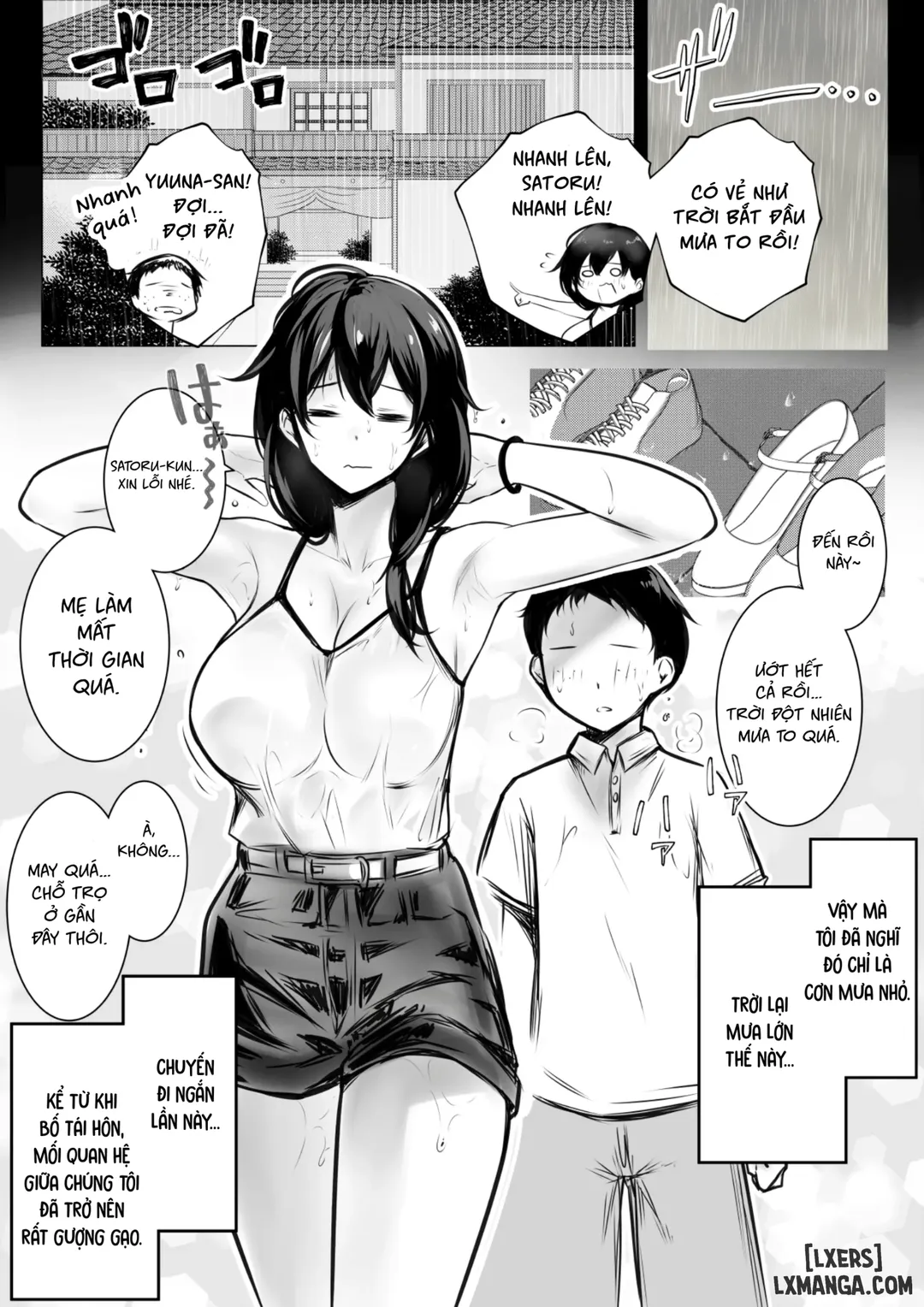HentaiVN.net - Ảnh 3 - Boku ga Saki ni Suki datta Gibo ga Yarichin no Charao-tachi ni Tanetsuke Sareru Natsu - Chapter 2