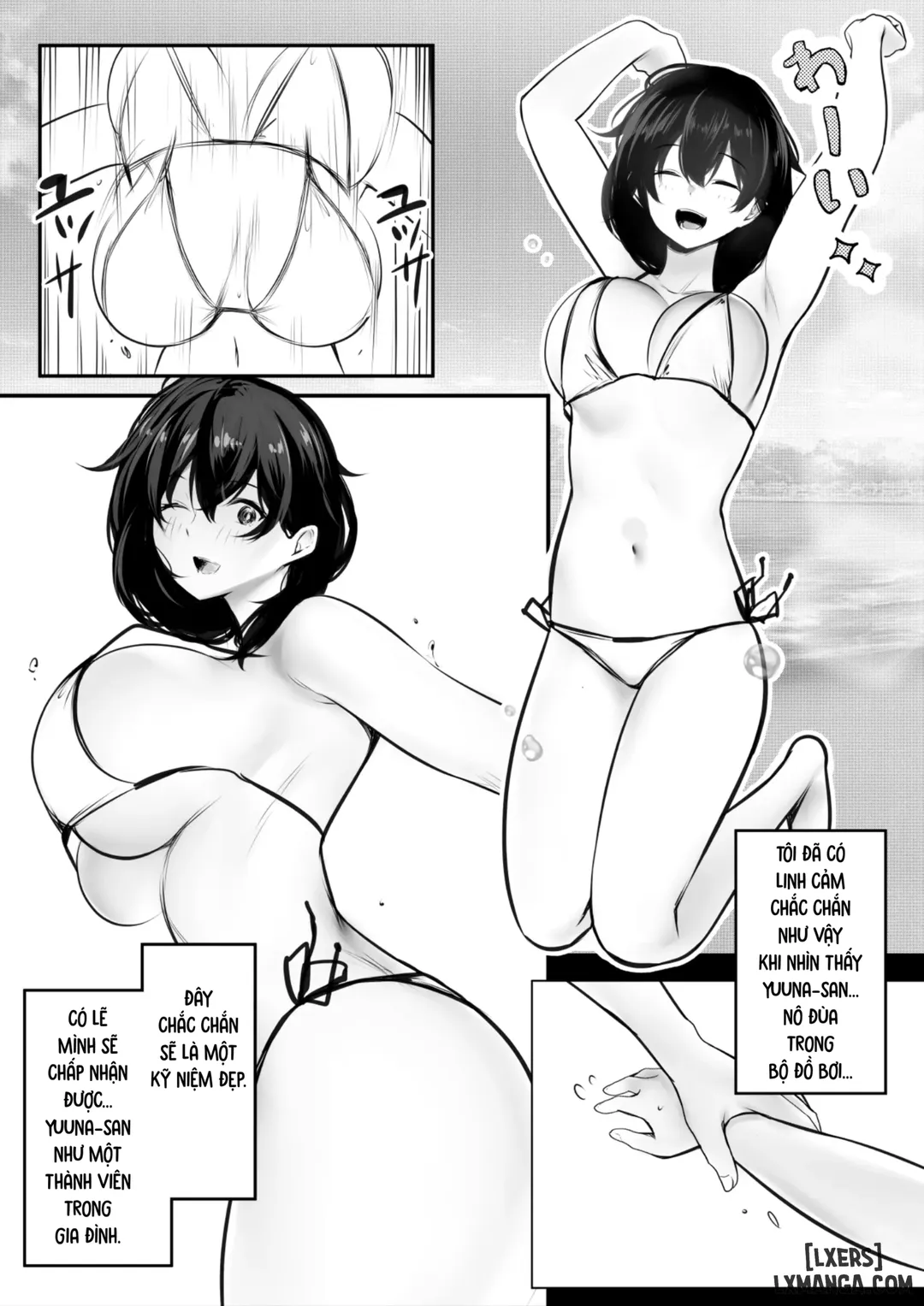 HentaiVN.net - Ảnh 4 - Boku ga Saki ni Suki datta Gibo ga Yarichin no Charao-tachi ni Tanetsuke Sareru Natsu - Chapter 2