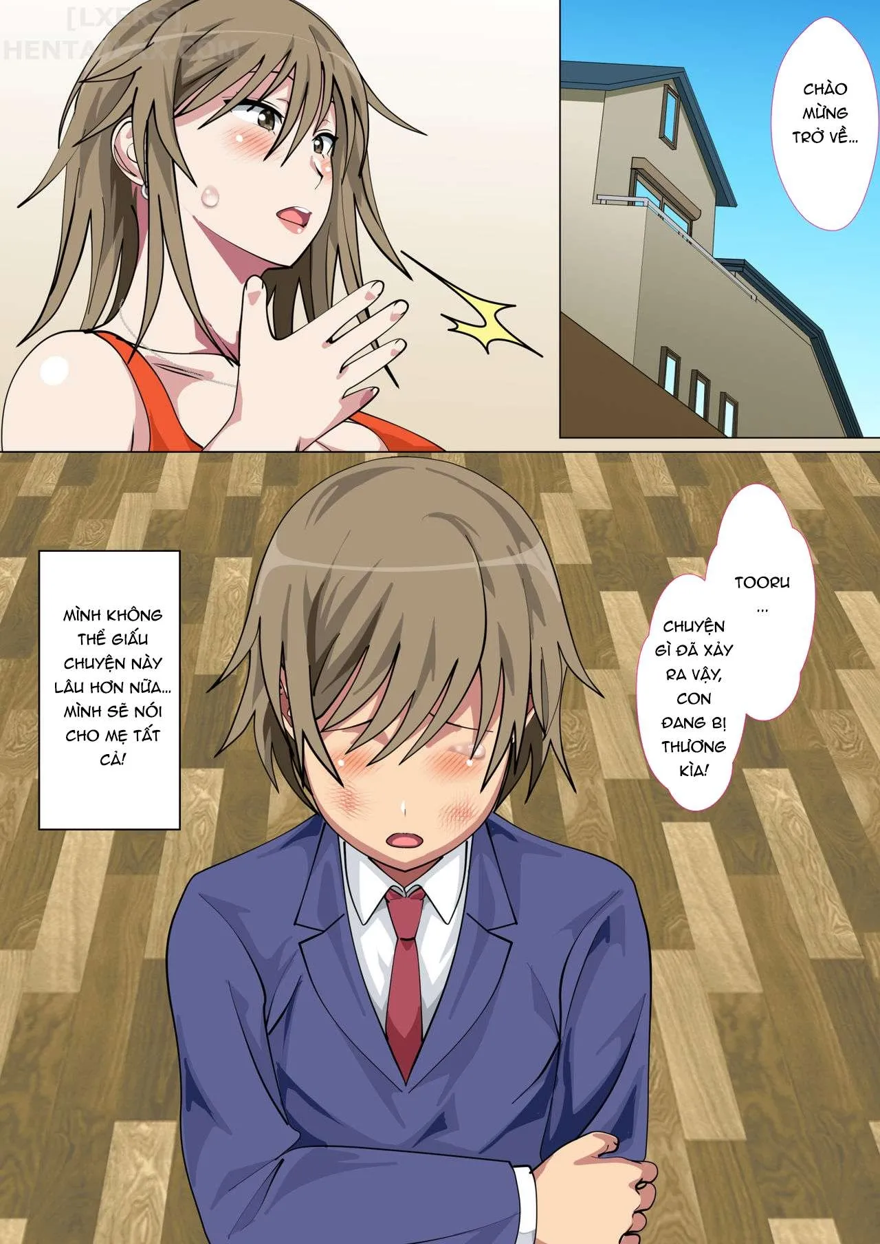 HentaiVN.net - Ảnh 15 - Ijimerarekko no Hahaoya ga Hamedori suru Batsu Game ni Makikomareta Kekka - Chap 1