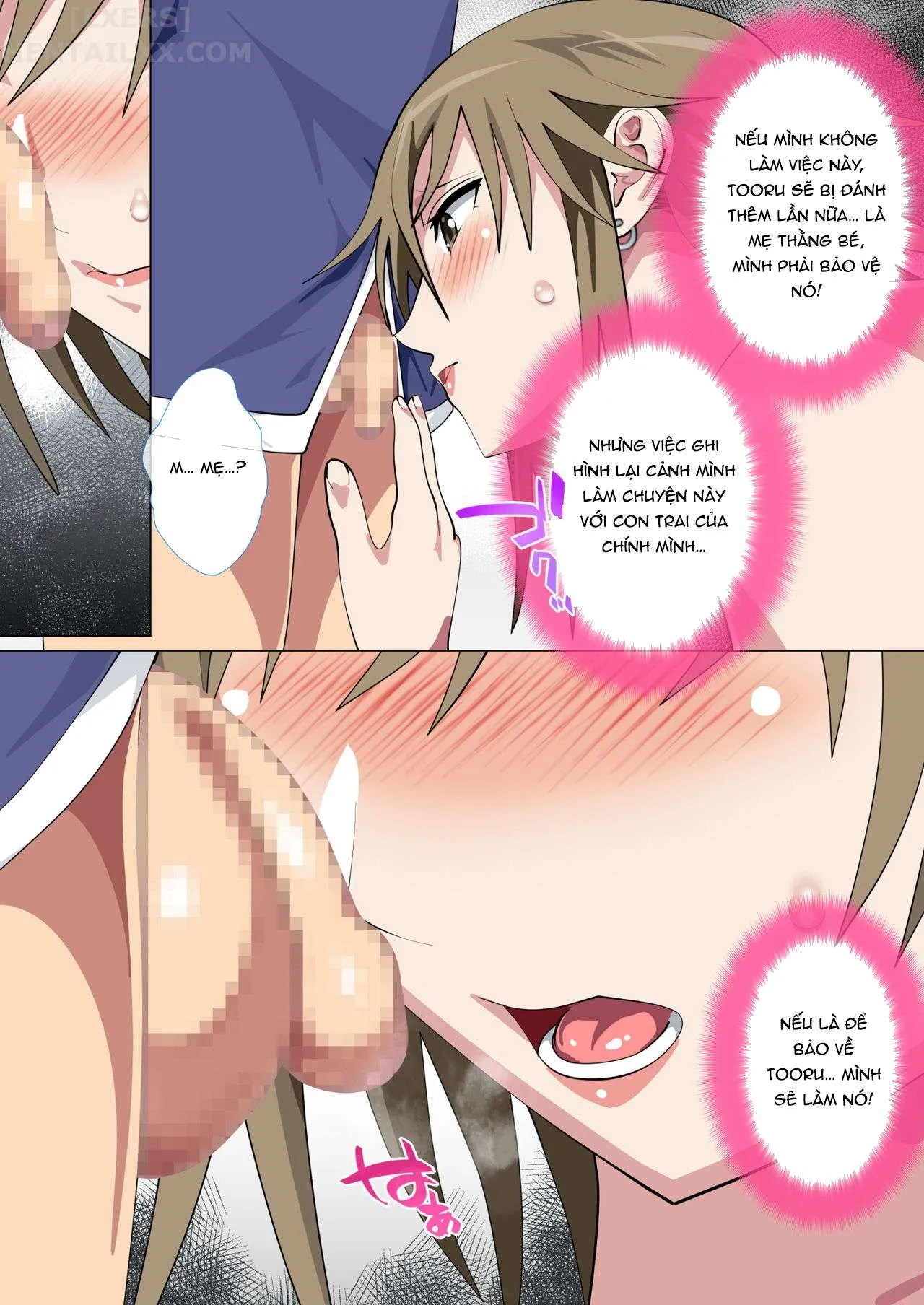 HentaiVN.net - Ảnh 20 - Ijimerarekko no Hahaoya ga Hamedori suru Batsu Game ni Makikomareta Kekka - Chap 1