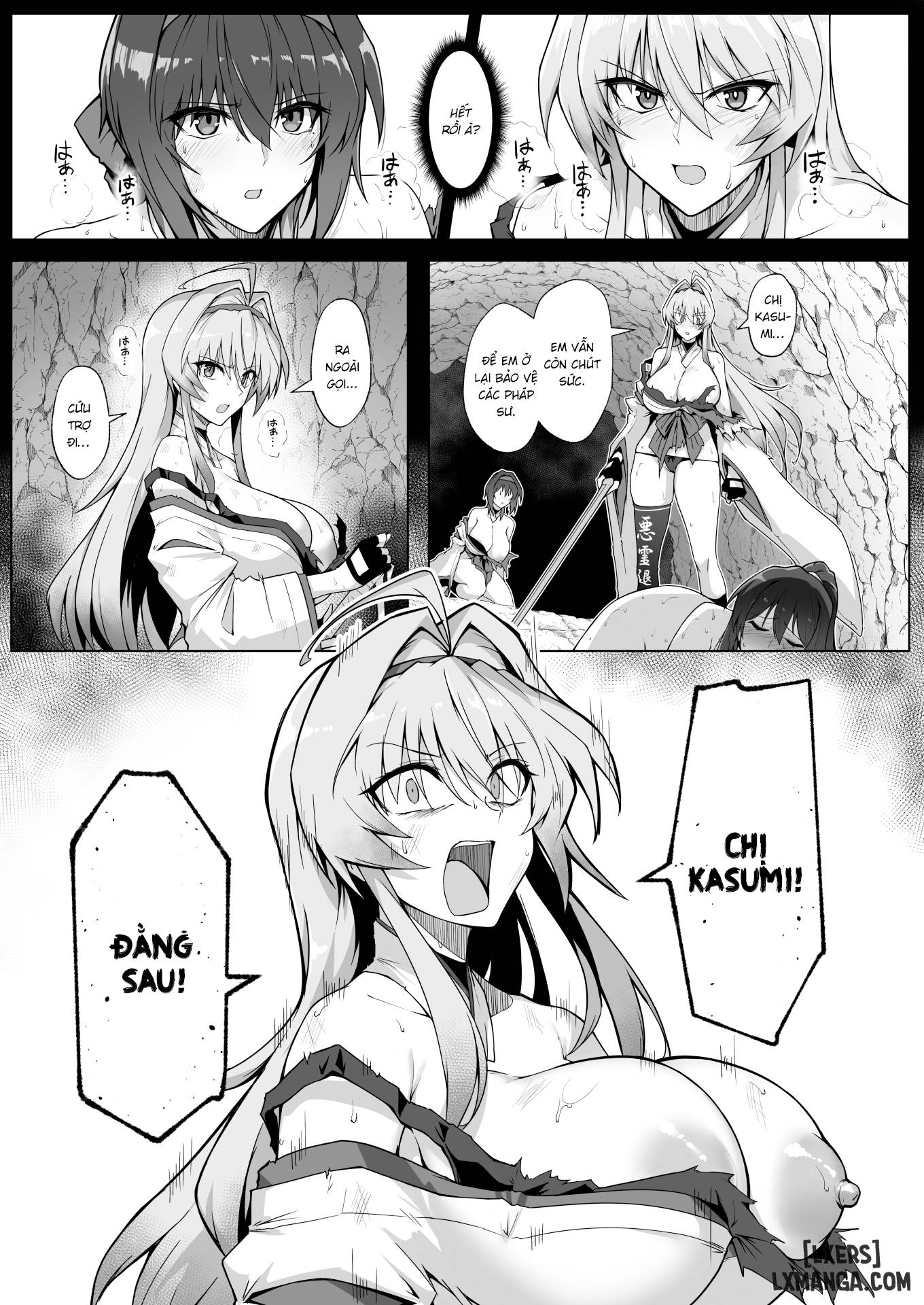 HentaiVN.net - Ảnh 26 - Hama no Miko Ingoku ni Otsu - óneshot