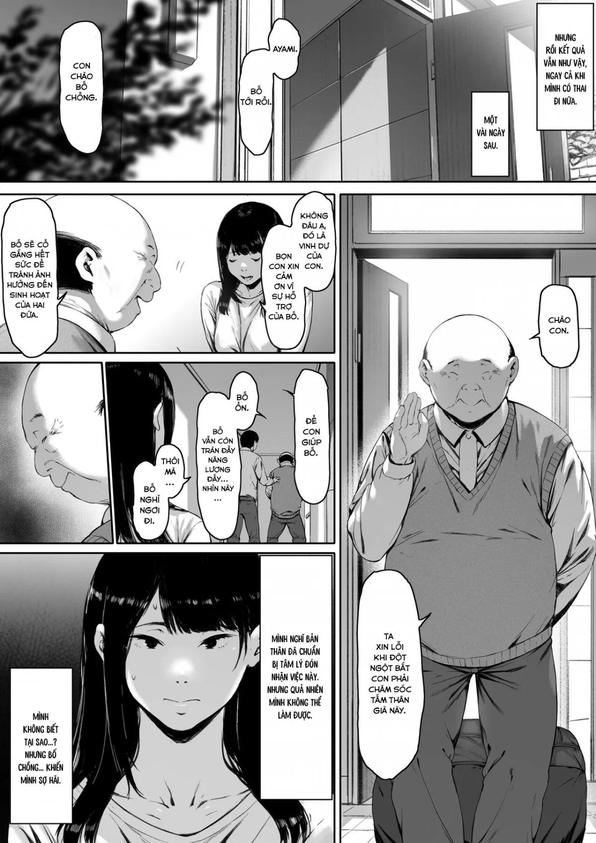 HentaiVN.net - Ảnh 11 - Ánh nhìn của bố chồng [Gifu to Doukyou Suru ni Natta Shiawase na Shinkon Seikatsu o Okuro Hazu datta no ni; 義父と同居することになった 幸せな新婚生活を送るはずだったのに; Now Living with my father-in-law, I was supposed to have a happy newlywed life] - Phần 1 - Chap 1