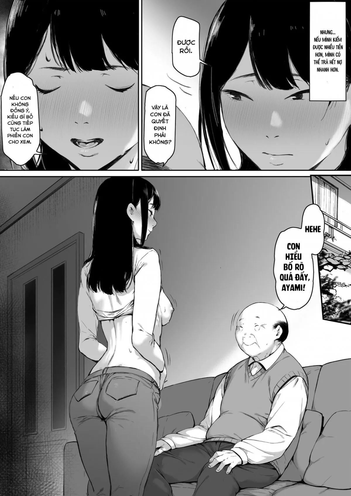 HentaiVN.net - Ảnh 41 - Ánh nhìn của bố chồng [Gifu to Doukyou Suru ni Natta Shiawase na Shinkon Seikatsu o Okuro Hazu datta no ni; 義父と同居することになった 幸せな新婚生活を送るはずだったのに; Now Living with my father-in-law, I was supposed to have a happy newlywed life] - Phần 1 - Chap 1