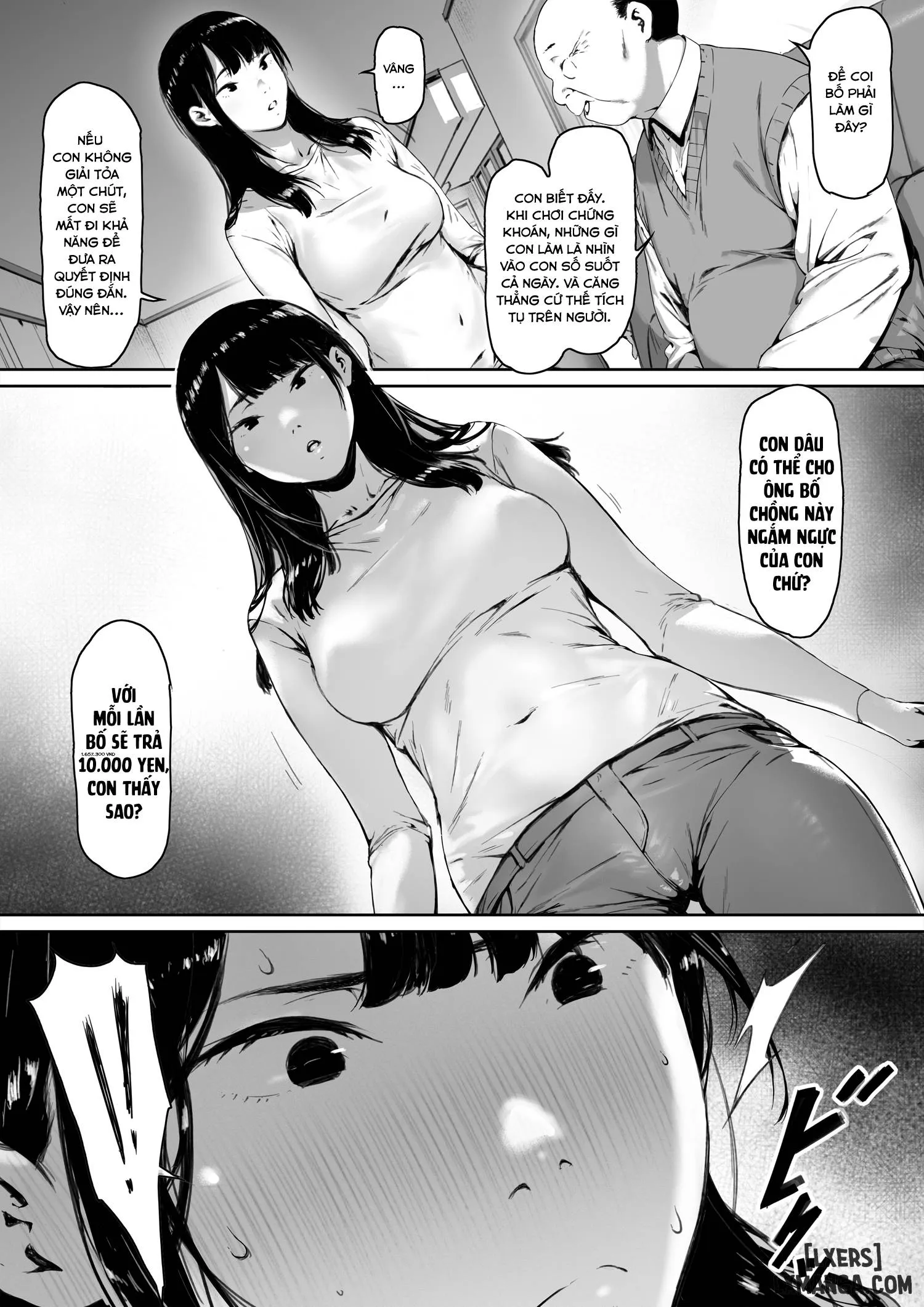 HentaiVN.net - Ảnh 18 - Ánh nhìn của bố chồng [Gifu to Doukyou Suru ni Natta Shiawase na Shinkon Seikatsu o Okuro Hazu datta no ni; 義父と同居することになった 幸せな新婚生活を送るはずだったのに; Now Living with my father-in-law, I was supposed to have a happy newlywed life] - Chapter 1