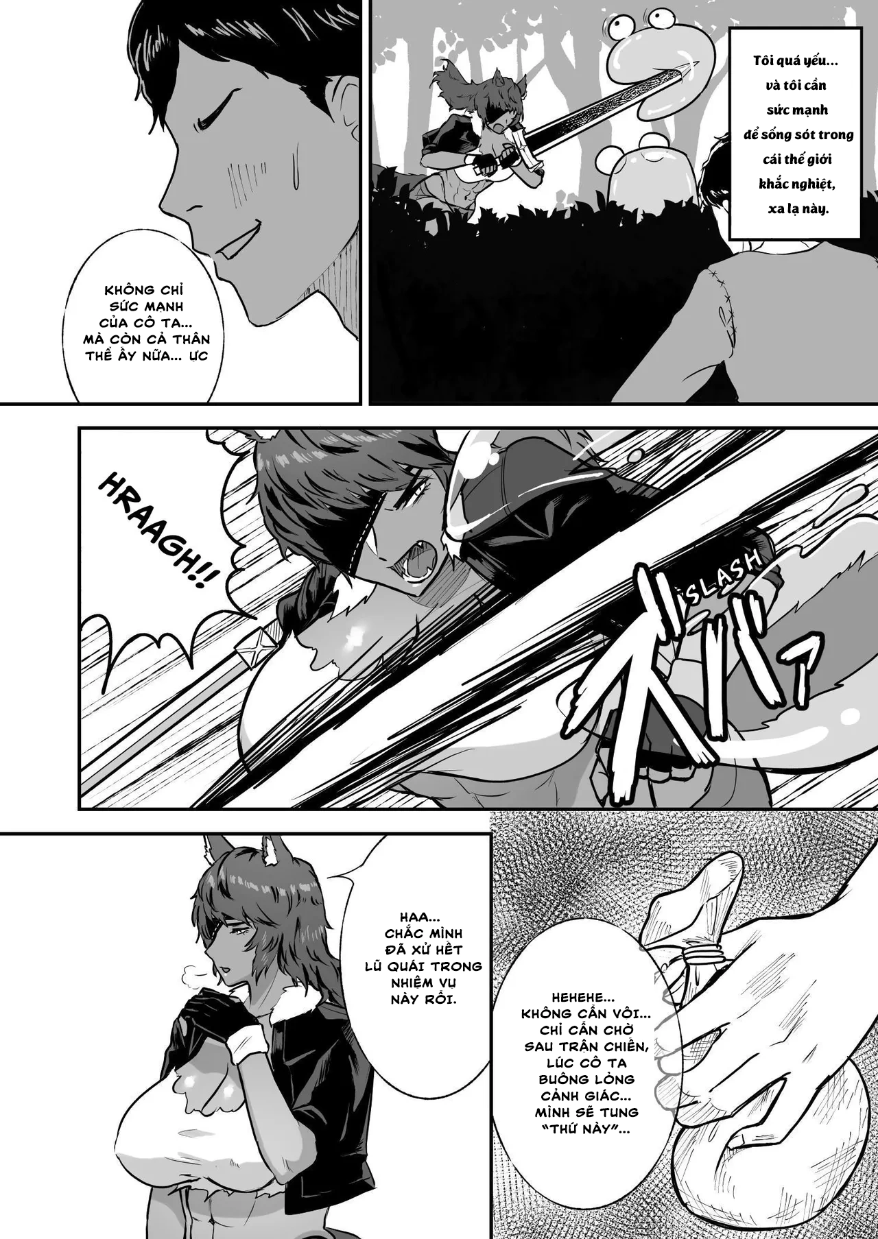 HentaiVN.net - Ảnh 5 - Sex Tame -Ookami Juujin- | Sex Tame -Wolf Girl - Chap 1