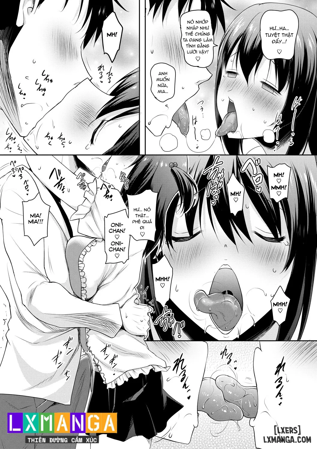 HentaiVN.net - Ảnh 13 - Kyonyuu Oyako no Shita to Shikyuu ni Renzoku Shasei - Chap 1