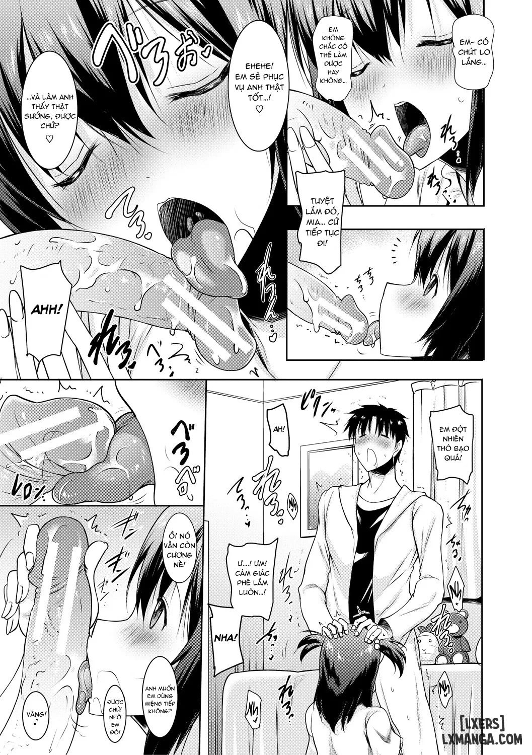 HentaiVN.net - Ảnh 15 - Kyonyuu Oyako no Shita to Shikyuu ni Renzoku Shasei - Chap 1