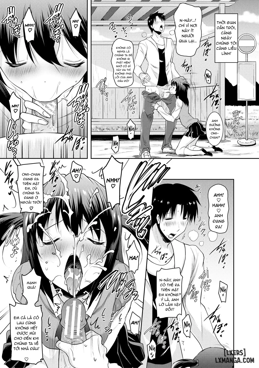 HentaiVN.net - Ảnh 25 - Kyonyuu Oyako no Shita to Shikyuu ni Renzoku Shasei - Chap 1