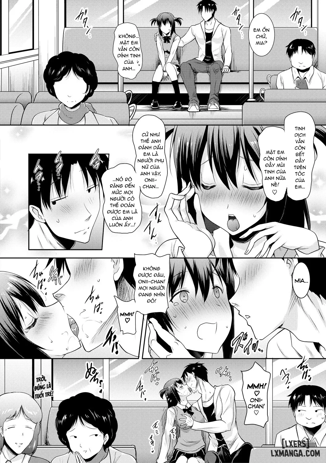HentaiVN.net - Ảnh 26 - Kyonyuu Oyako no Shita to Shikyuu ni Renzoku Shasei - Chap 1