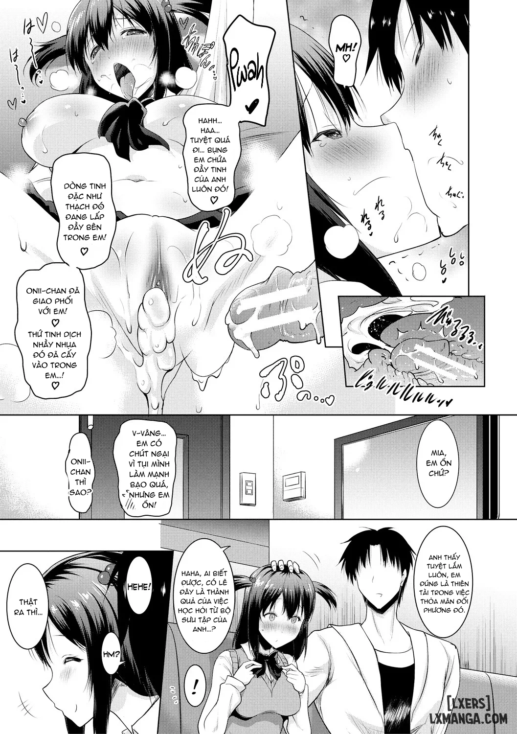 HentaiVN.net - Ảnh 39 - Kyonyuu Oyako no Shita to Shikyuu ni Renzoku Shasei - Chap 1