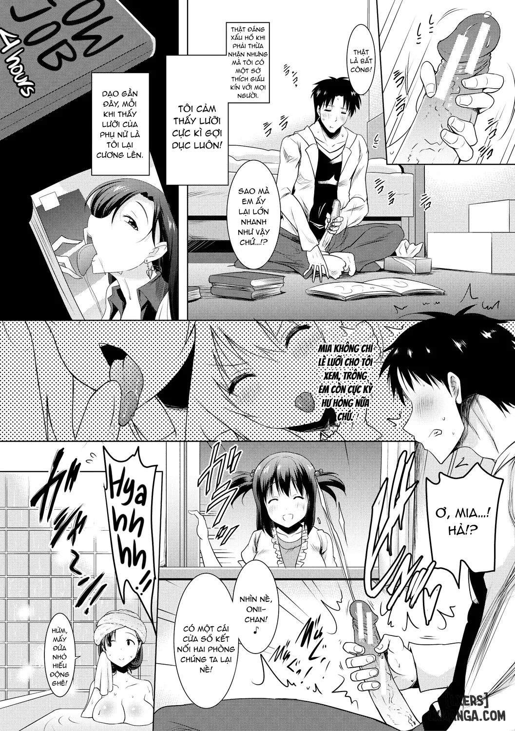 HentaiVN.net - Ảnh 8 - Kyonyuu Oyako no Shita to Shikyuu ni Renzoku Shasei - Chap 1