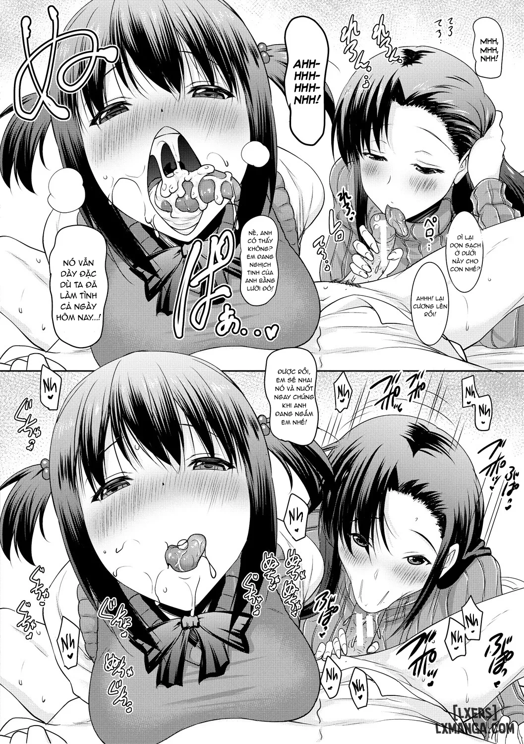 HentaiVN.net - Ảnh 18 - Kyonyuu Oyako no Shita to Shikyuu ni Renzoku Shasei - Chap 2