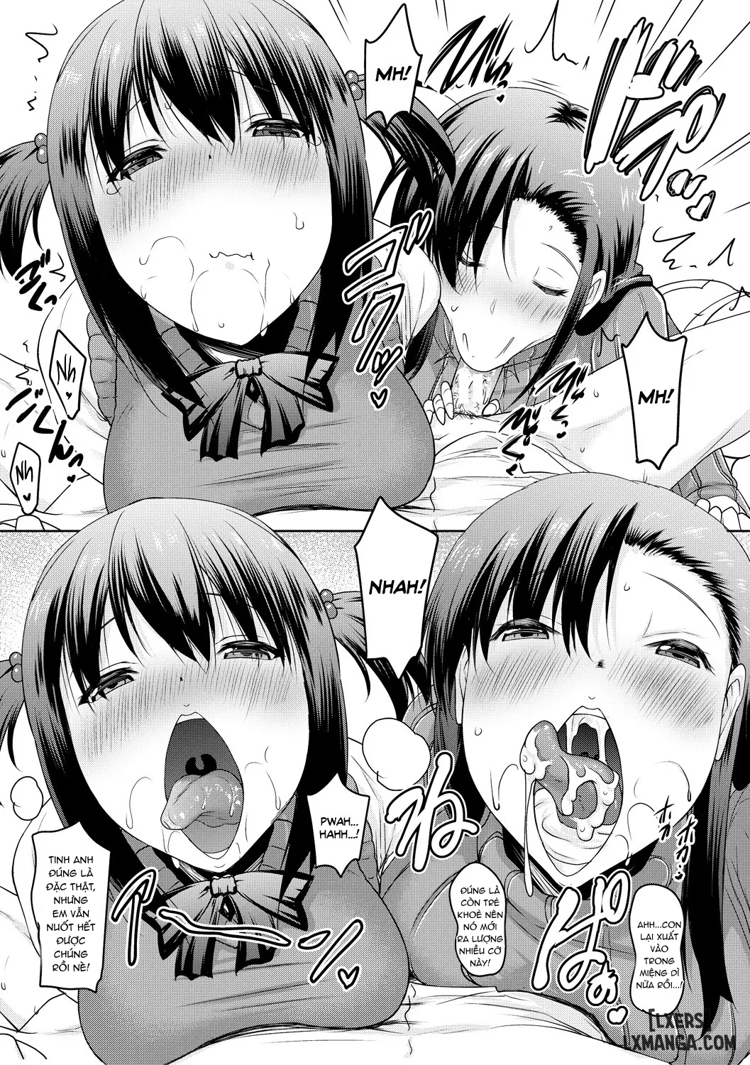 HentaiVN.net - Ảnh 19 - Kyonyuu Oyako no Shita to Shikyuu ni Renzoku Shasei - Chap 2