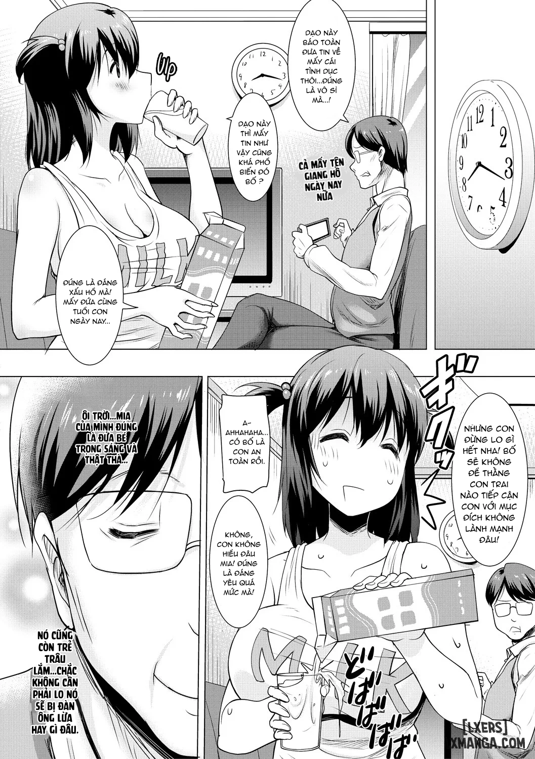 HentaiVN.net - Ảnh 18 - Kyonyuu Oyako no Shita to Shikyuu ni Renzoku Shasei - Chap 3