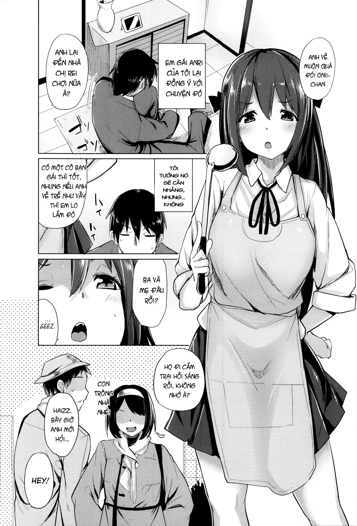 HentaiVN.net - Ảnh 4 - Em gái và bạn gái, bạn chọn ai? [Ubai'ai Girls; Scramble Girls] - Chap 2