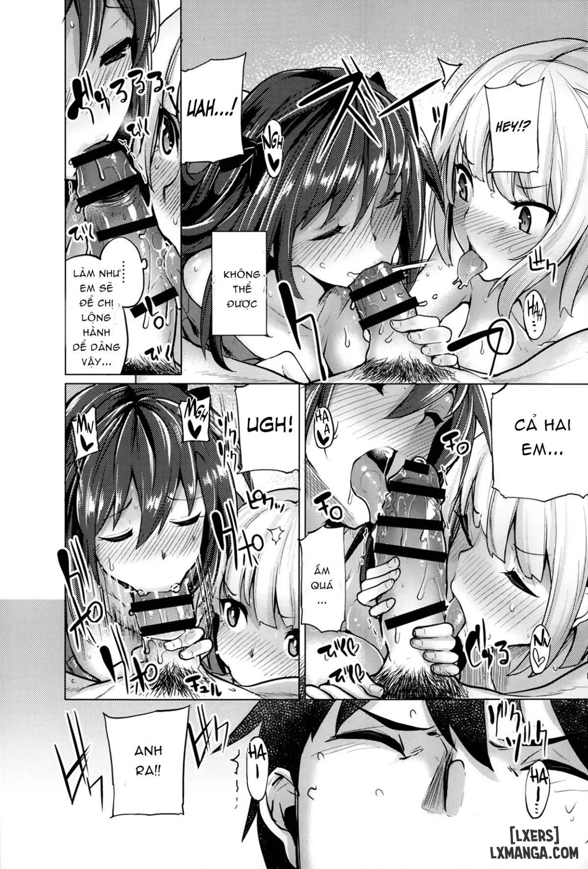 HentaiVN.net - Ảnh 14 - Em gái và bạn gái, bạn chọn ai? [Ubai'ai Girls; Scramble Girls] - Chapter 3 END