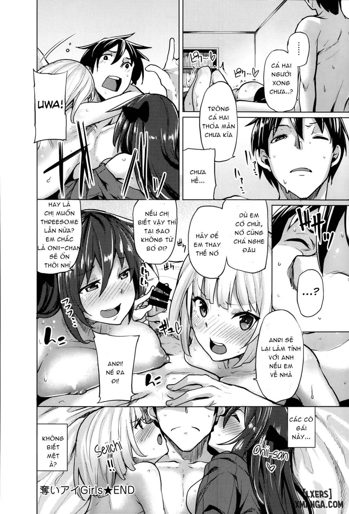 HentaiVN.net - Ảnh 24 - Em gái và bạn gái, bạn chọn ai? [Ubai'ai Girls; Scramble Girls] - Chapter 3 END