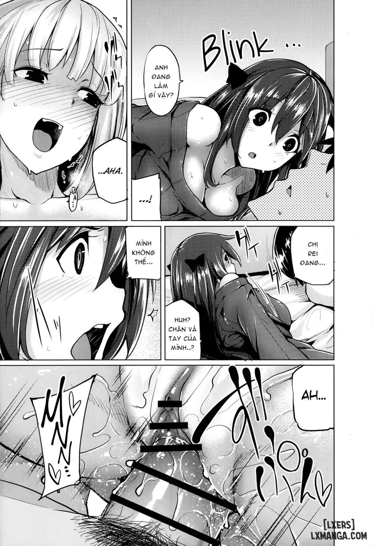 HentaiVN.net - Ảnh 7 - Em gái và bạn gái, bạn chọn ai? [Ubai'ai Girls; Scramble Girls] - Chapter 3 END