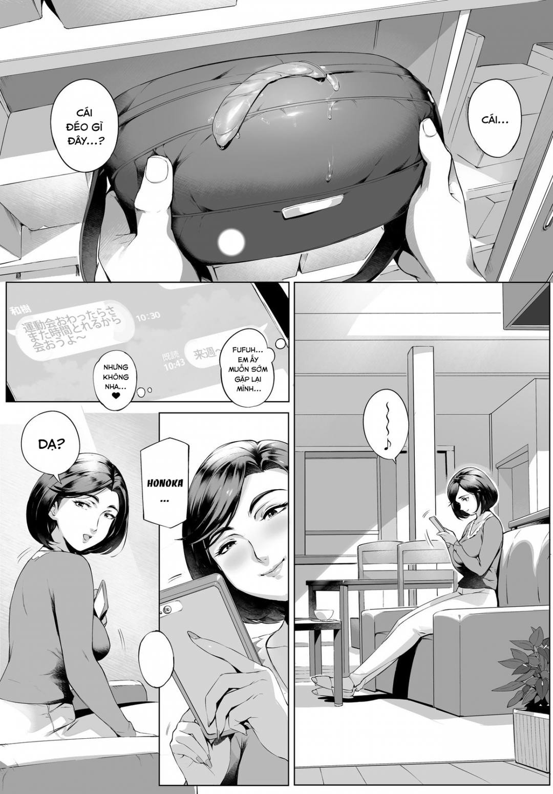 HentaiVN.net - Ảnh 39 - Tình Yêu Bị Ngăn Cấm [Futei Koubi Zuma Honoka; Cheating Wife Honoka ~ Caught Red – Handed Edition] - Oneshot