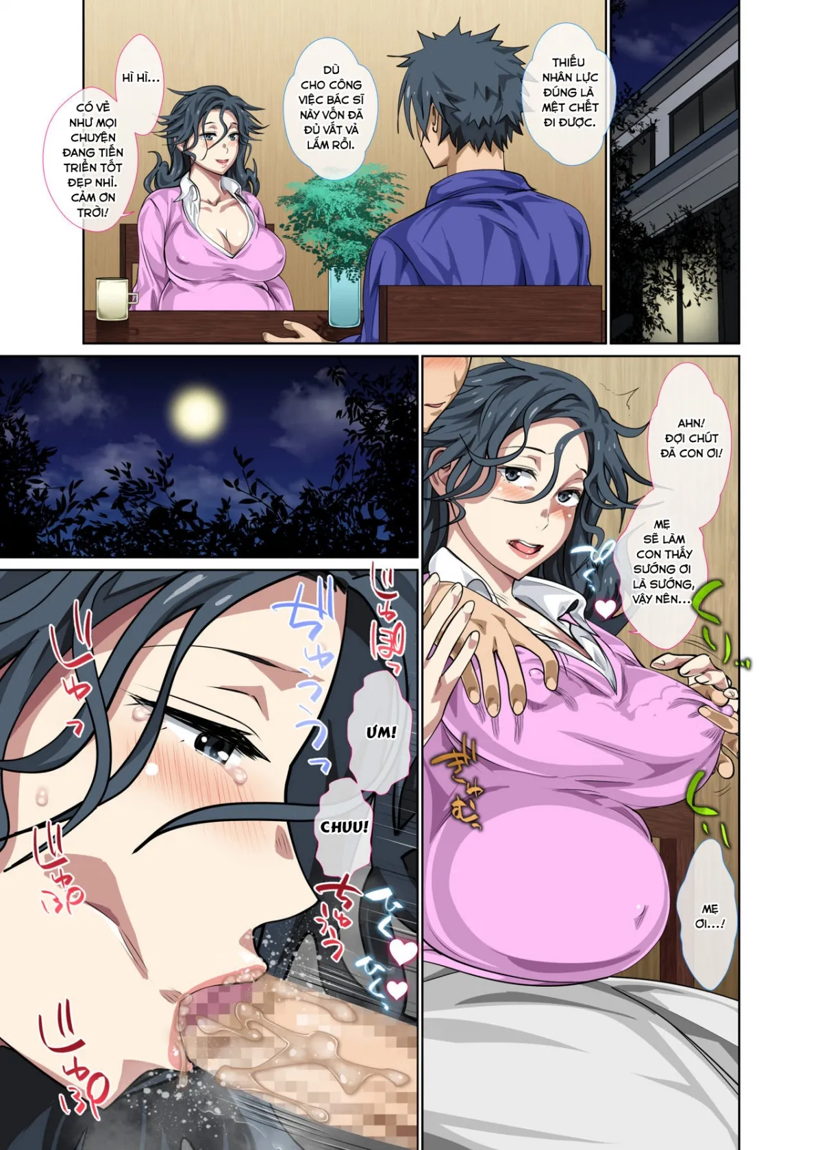HentaiVN.net - Ảnh 12 - Mẹ Và Tôi [Jimi dakedo Eroi Karada Shita Okaa-san o Fuuzoku Ochi Sunzen de Sukutta Boshi Soukan] - Chap 4 [Hết]