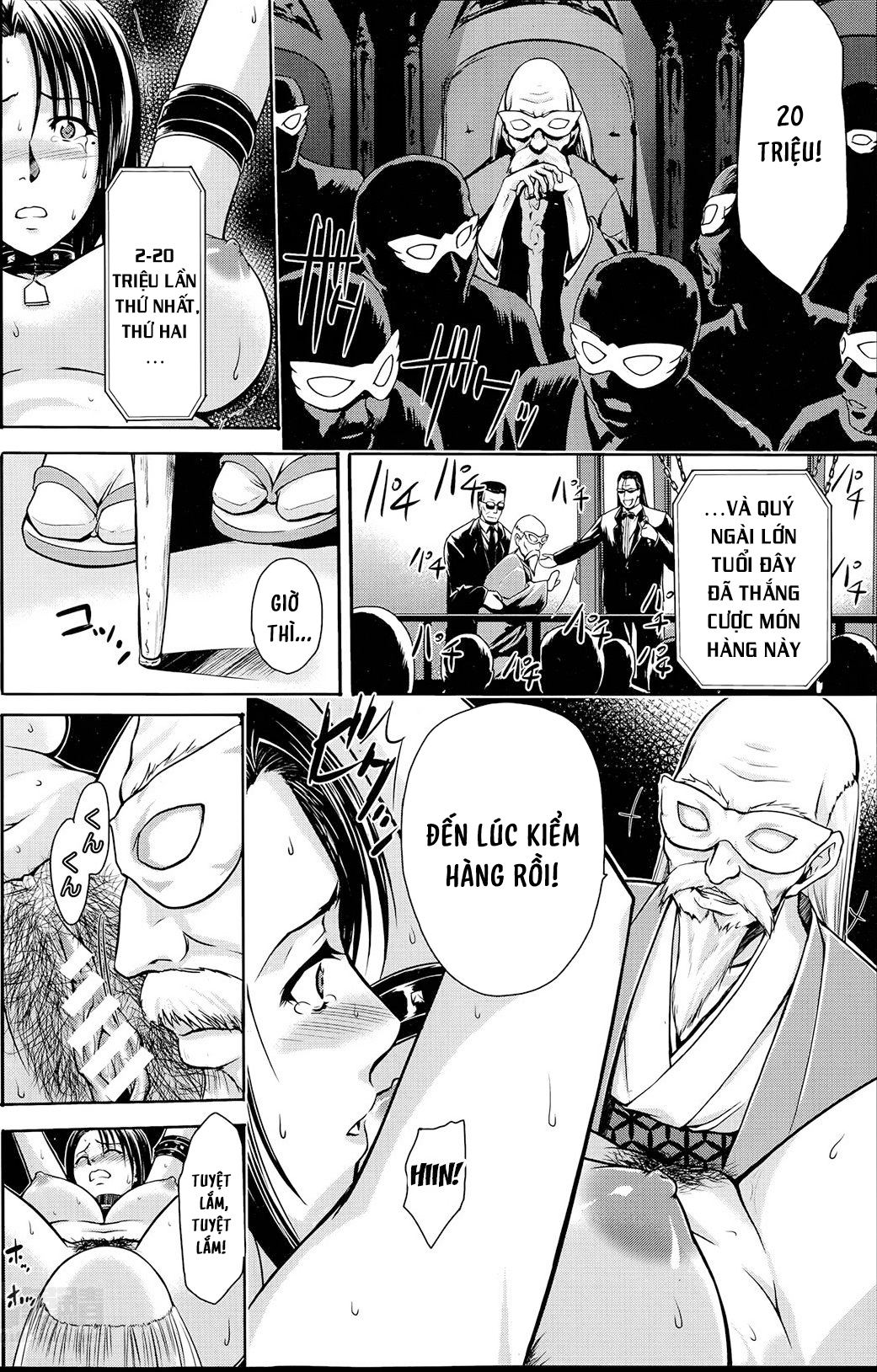 HentaiVN.net - Ảnh 12 - Đấu giá mại dâm ~ Những bà nội trợ tuyệt vọng - Chap 1