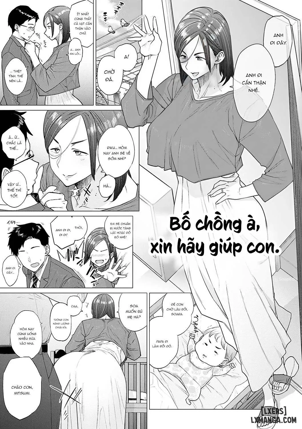 HentaiVN.net - Ảnh 3 - Toutou to Dakudaku - Chapter 4 - Bố chồng à, xin hãy giúp con!