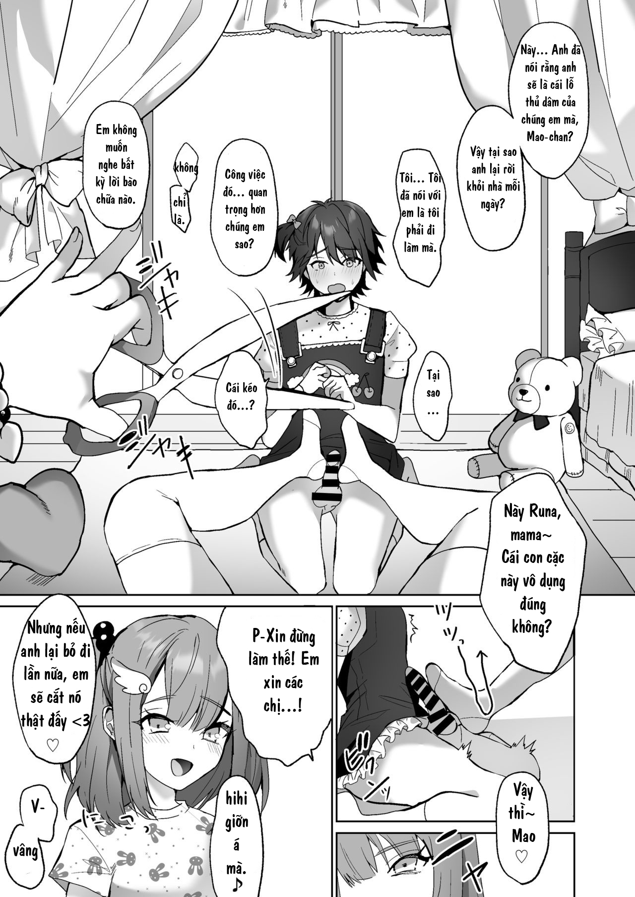 HentaiVN.net - Ảnh 13 - Futanari Shimai to Netorare Musume Ochi Papa - Oneshot (fix thiếu c hap)