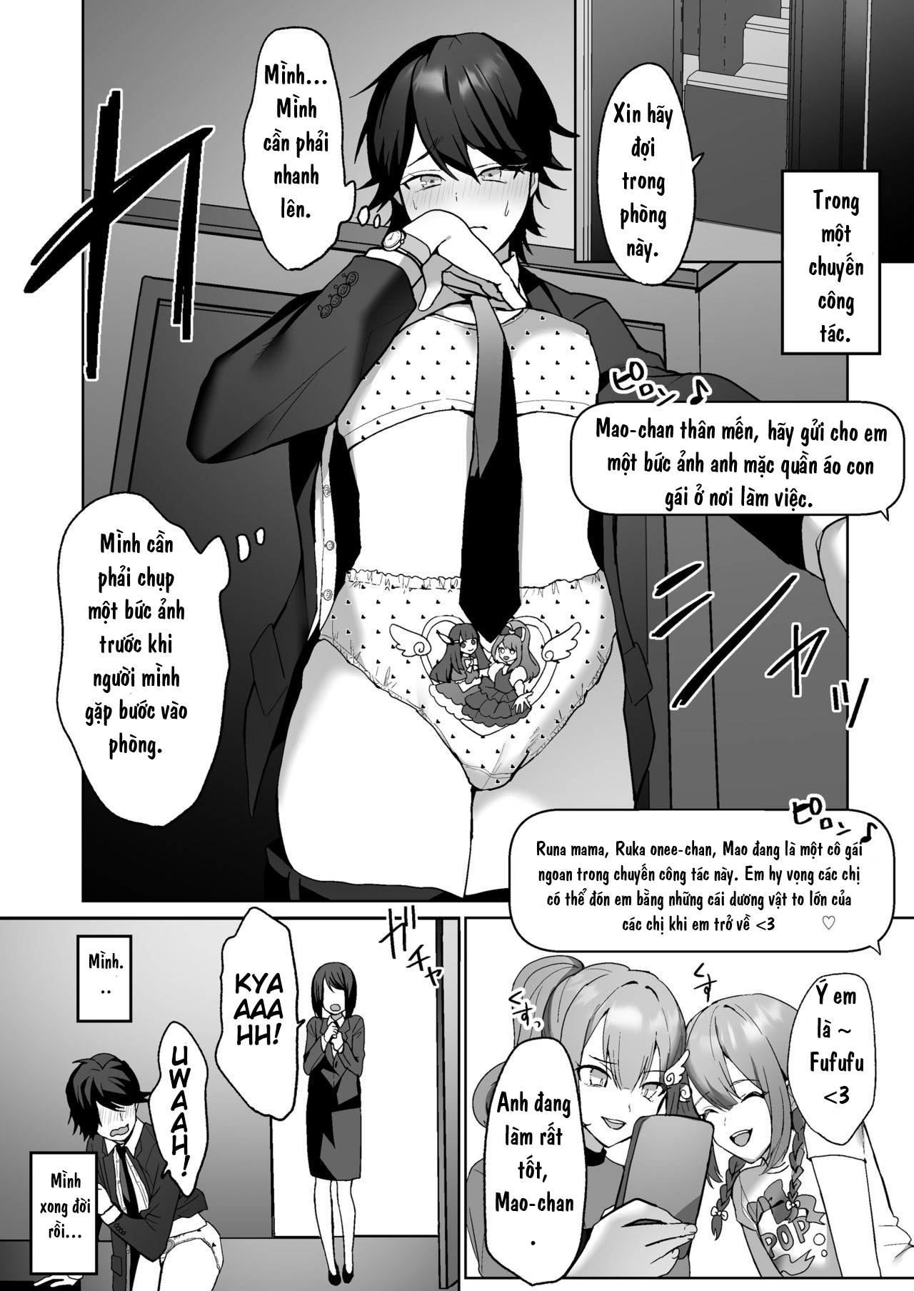 HentaiVN.net - Ảnh 14 - Futanari Shimai to Netorare Musume Ochi Papa - Oneshot (fix thiếu c hap)