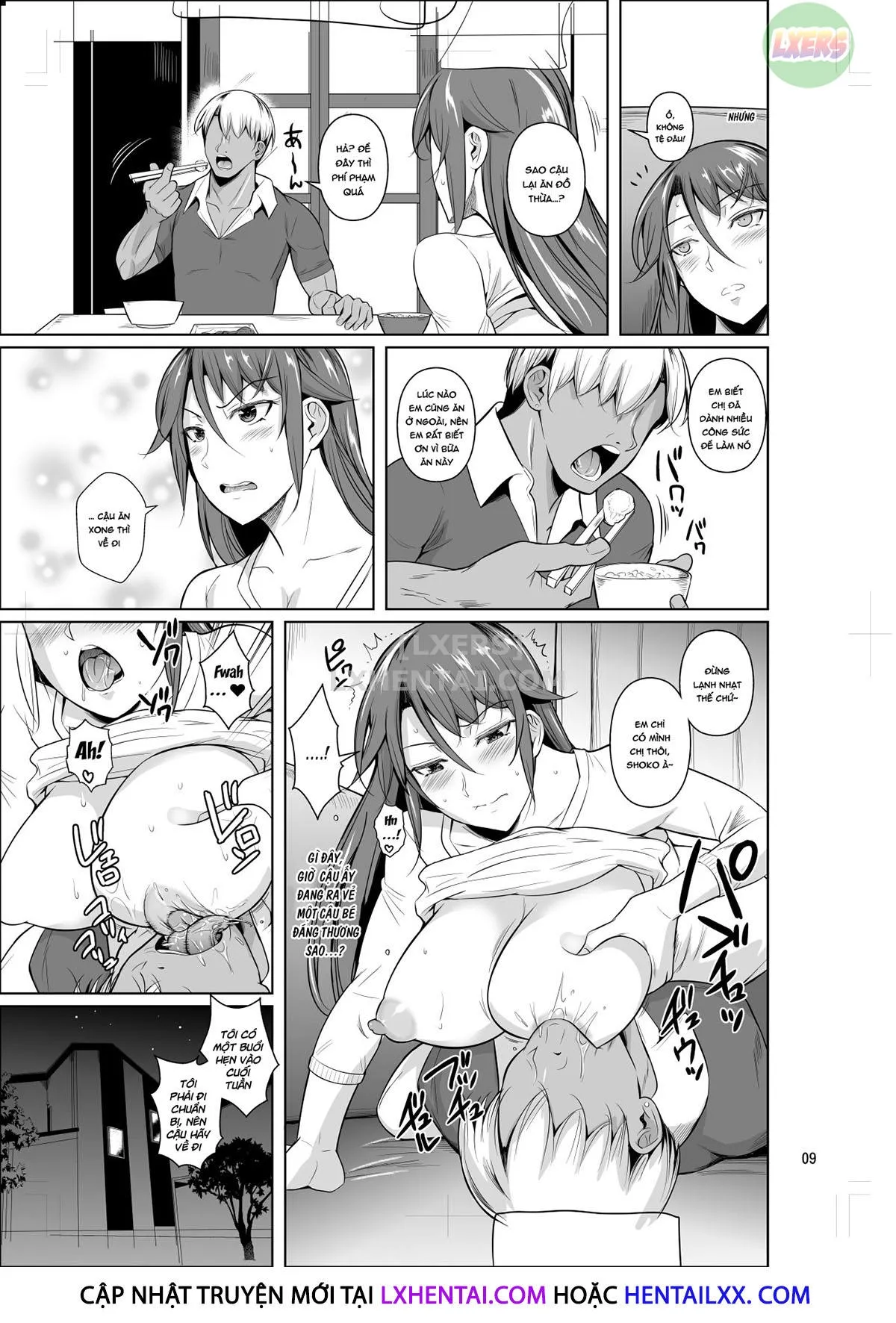 HentaiVN.net - Ảnh 11 - The Downtown Shopping Street's Wife's Holes [Shoutengai no Ana Zuma-tachi] - Chap 4