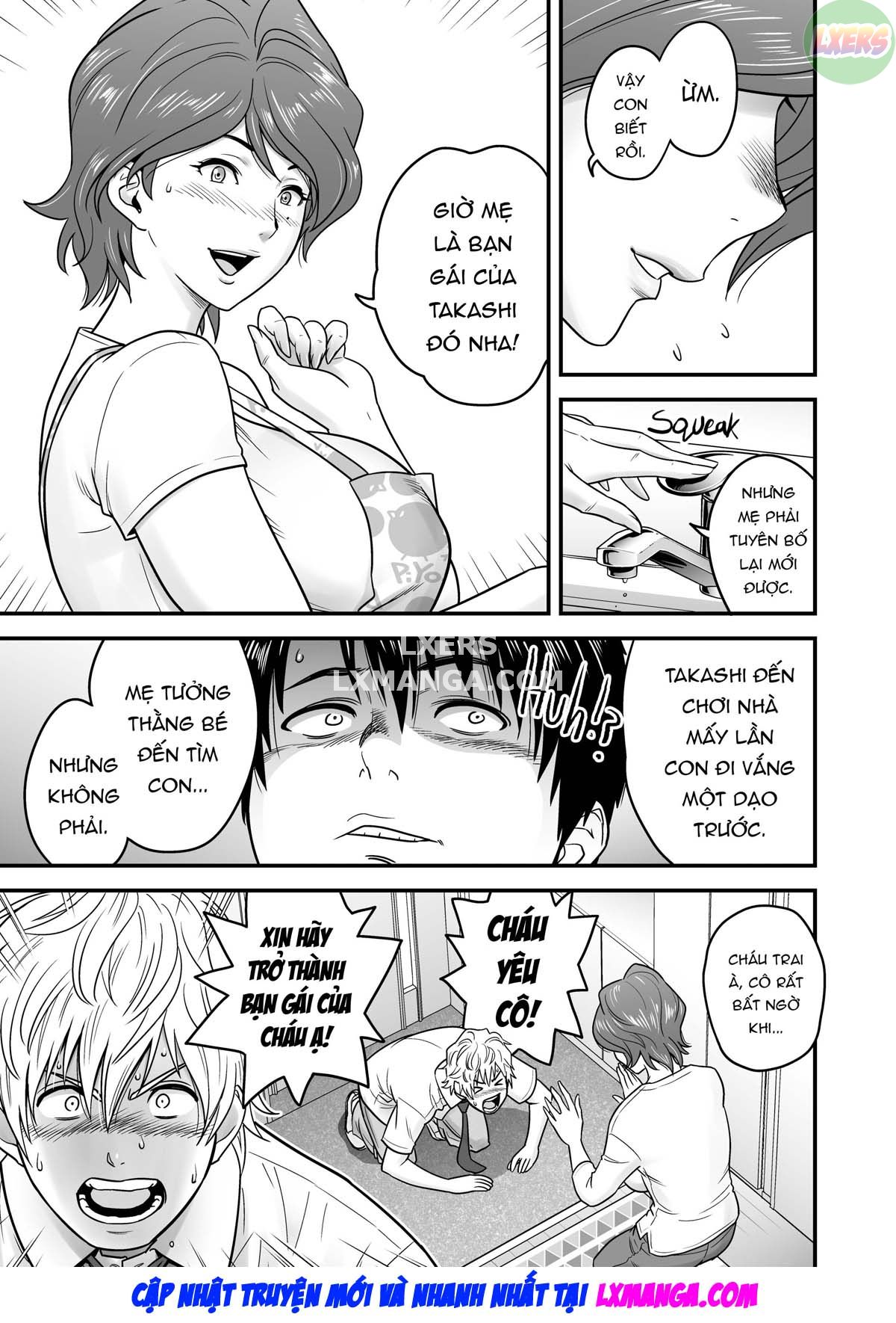 HentaiVN.net - Ảnh 11 - Vì mẹ tôi trở thành người yêu của bạn tôi [Because my mother became my friend's GF] - Chap 1