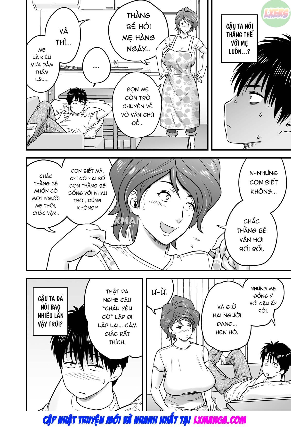 HentaiVN.net - Ảnh 12 - Vì mẹ tôi trở thành người yêu của bạn tôi [Because my mother became my friend's GF] - Chap 1
