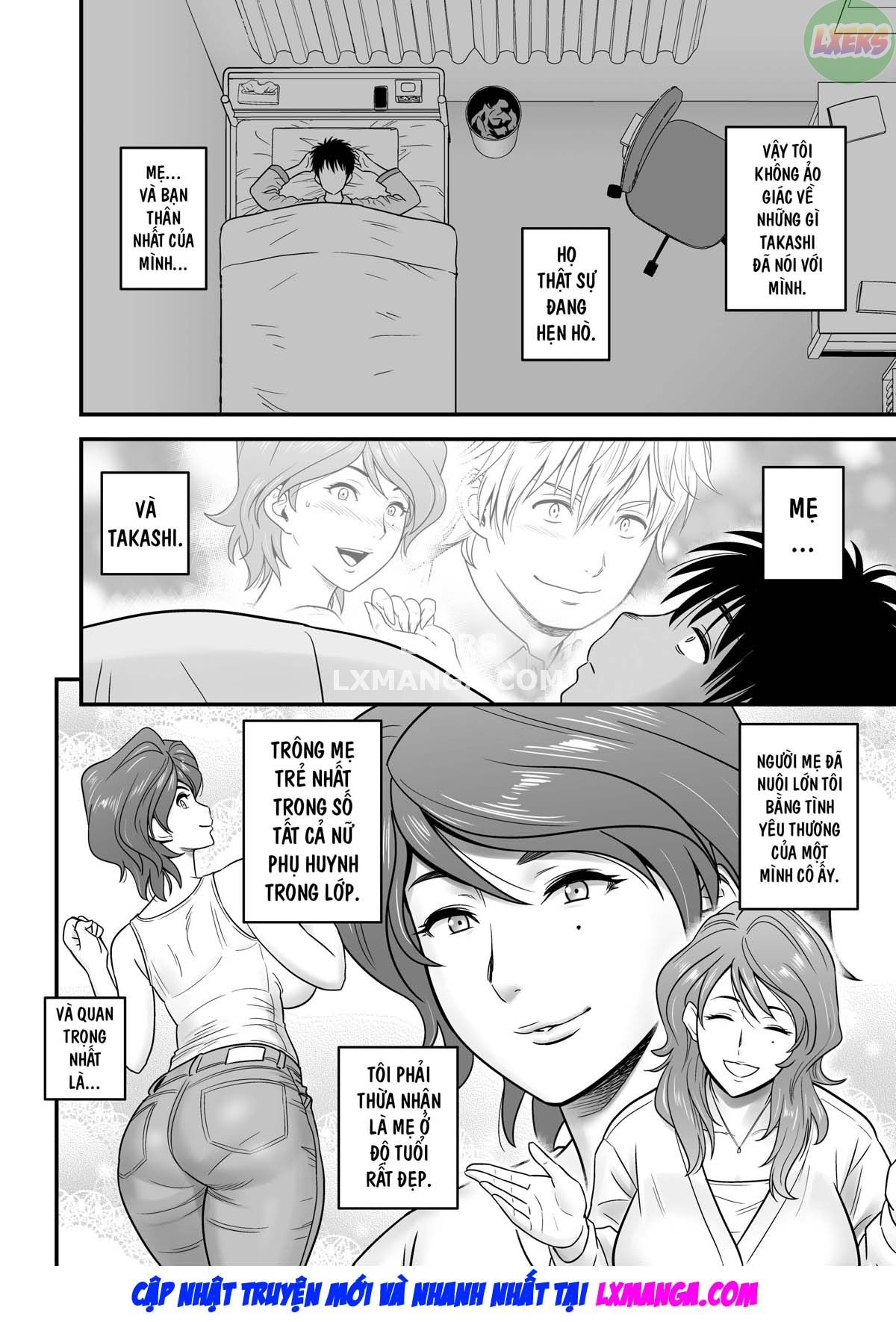 HentaiVN.net - Ảnh 14 - Vì mẹ tôi trở thành người yêu của bạn tôi [Because my mother became my friend's GF] - Chap 1