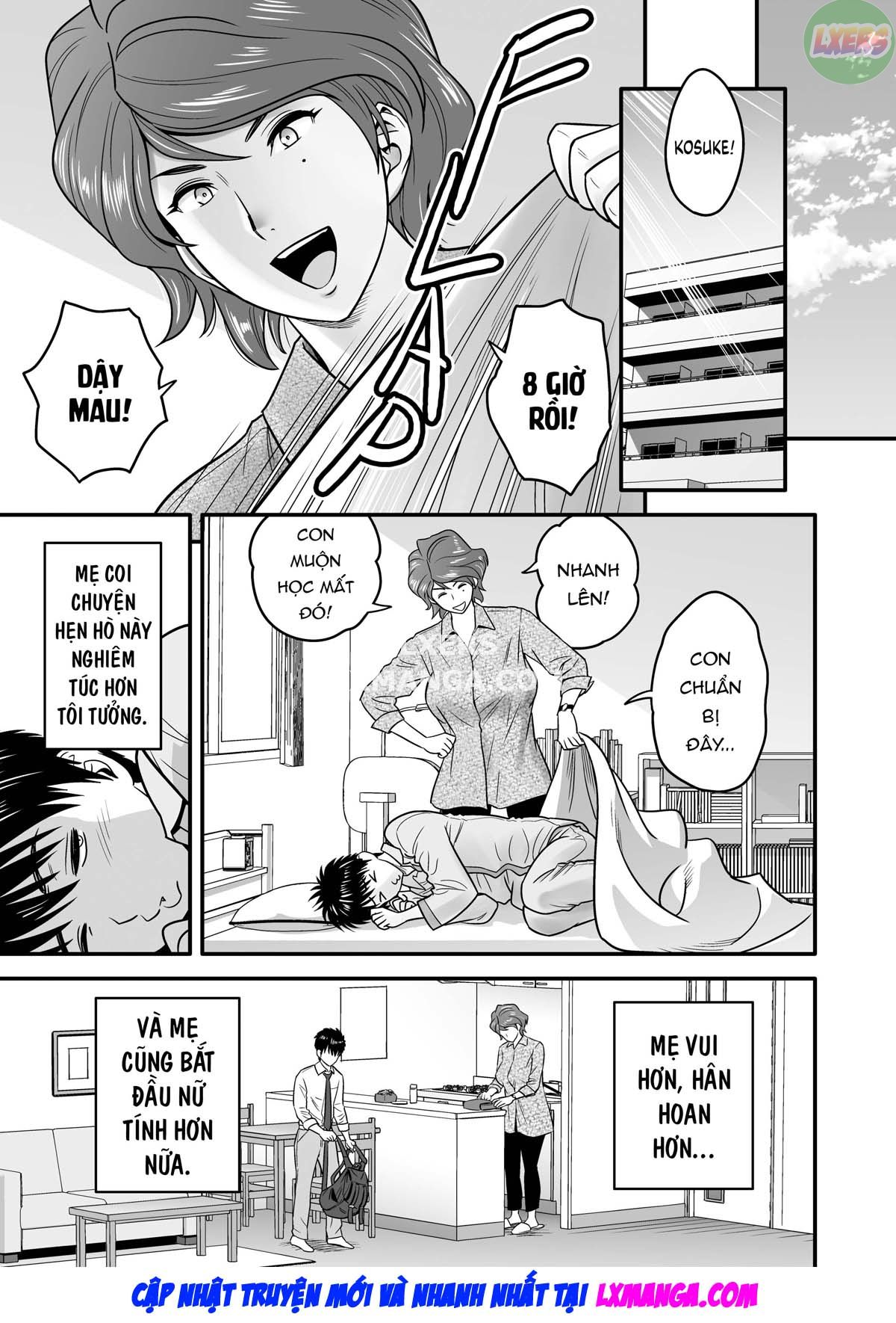 HentaiVN.net - Ảnh 17 - Vì mẹ tôi trở thành người yêu của bạn tôi [Because my mother became my friend's GF] - Chap 1