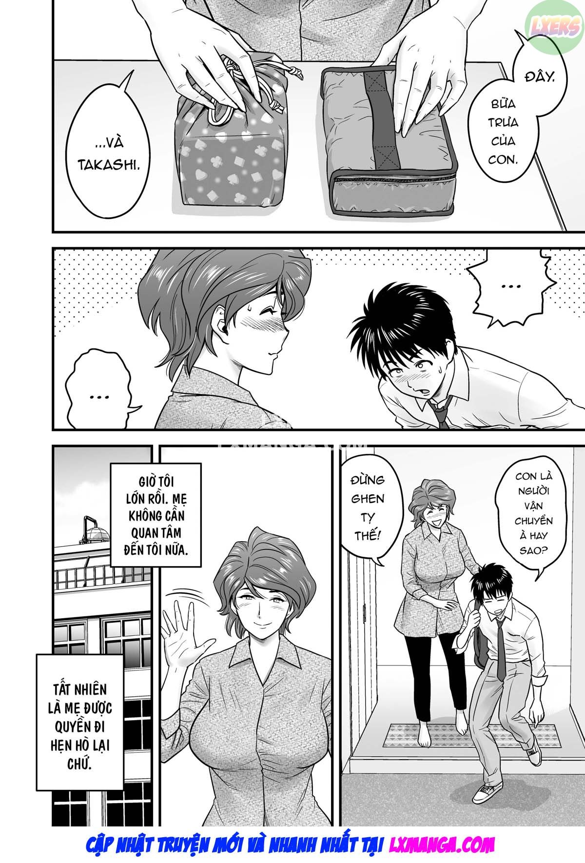 HentaiVN.net - Ảnh 18 - Vì mẹ tôi trở thành người yêu của bạn tôi [Because my mother became my friend's GF] - Chap 1