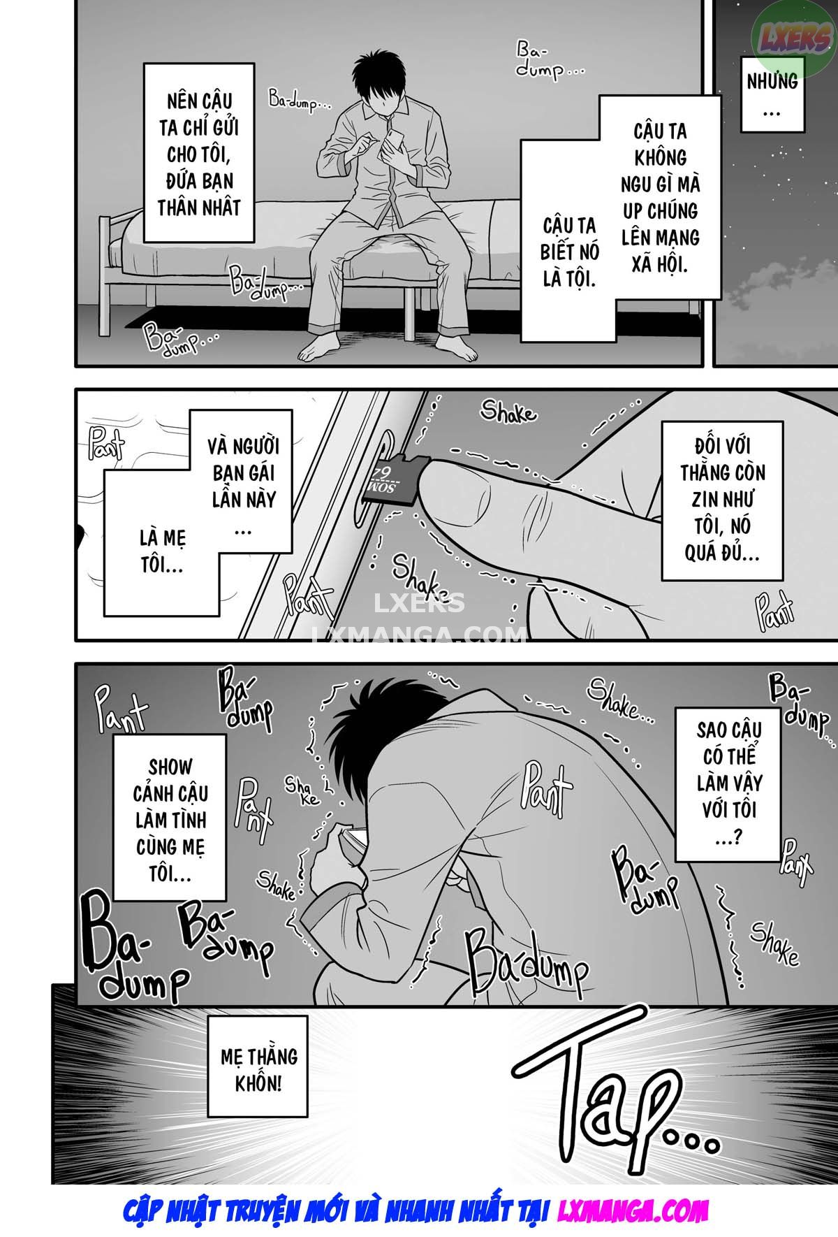 HentaiVN.net - Ảnh 26 - Vì mẹ tôi trở thành người yêu của bạn tôi [Because my mother became my friend's GF] - Chap 1