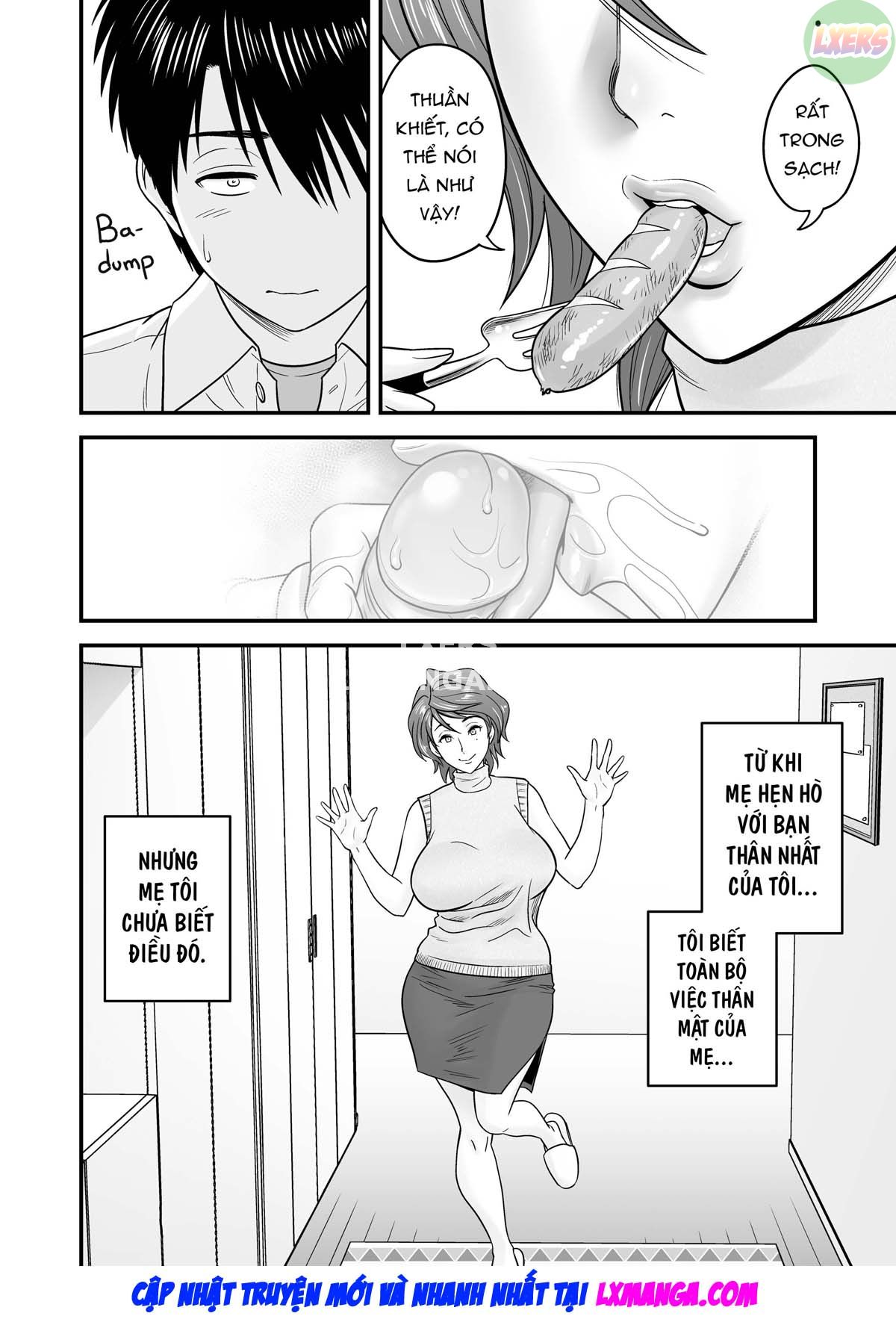 HentaiVN.net - Ảnh 50 - Vì mẹ tôi trở thành người yêu của bạn tôi [Because my mother became my friend's GF] - Chap 1
