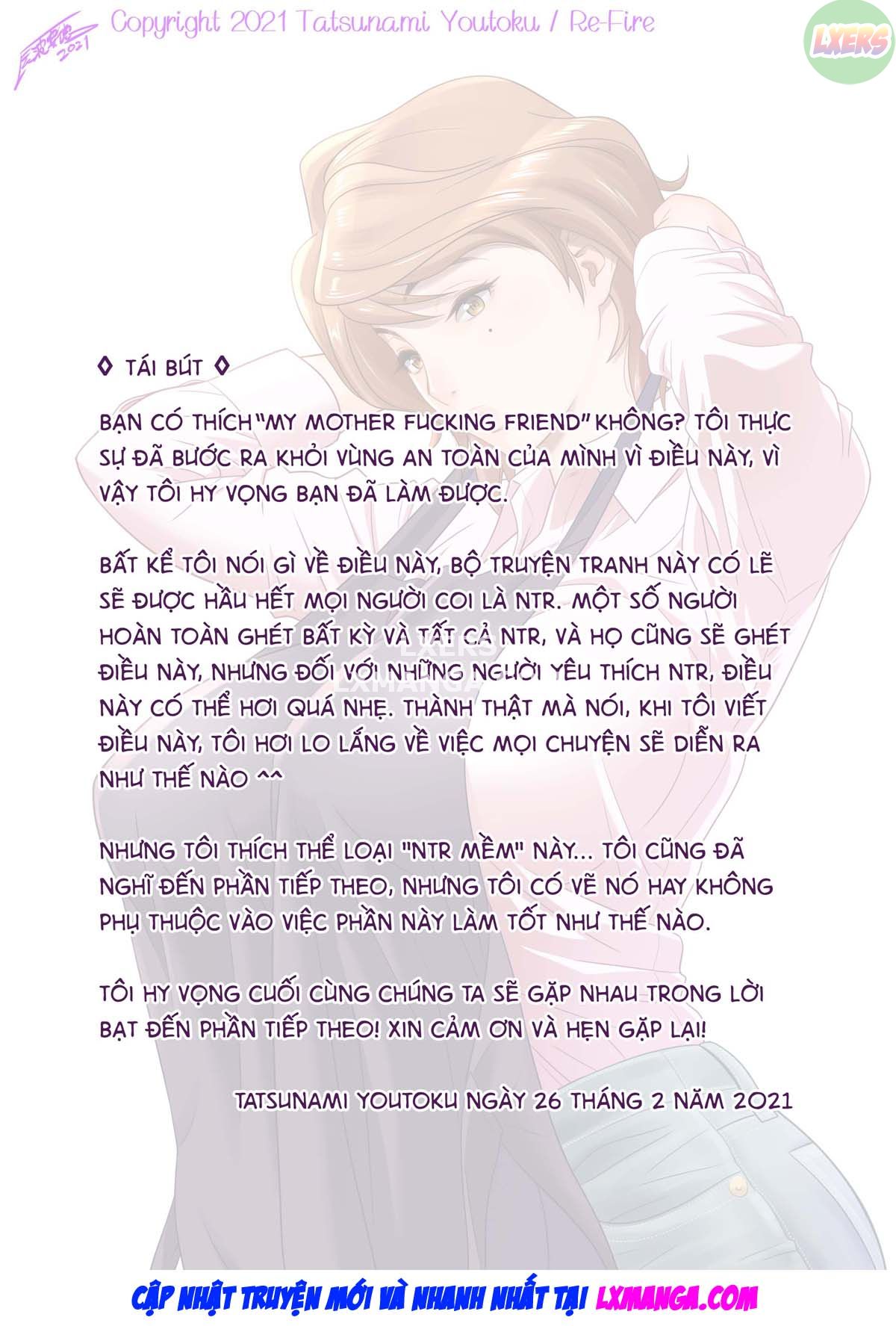HentaiVN.net - Ảnh 51 - Vì mẹ tôi trở thành người yêu của bạn tôi [Because my mother became my friend's GF] - Chap 1