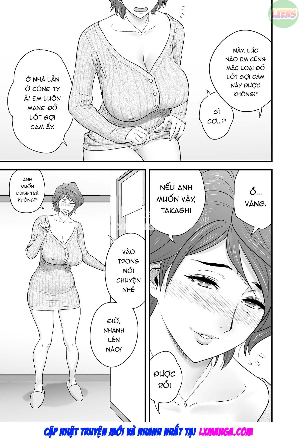 HentaiVN.net - Ảnh 11 - Vì mẹ tôi trở thành người yêu của bạn tôi [Because my mother became my friend's GF] - Chap 2