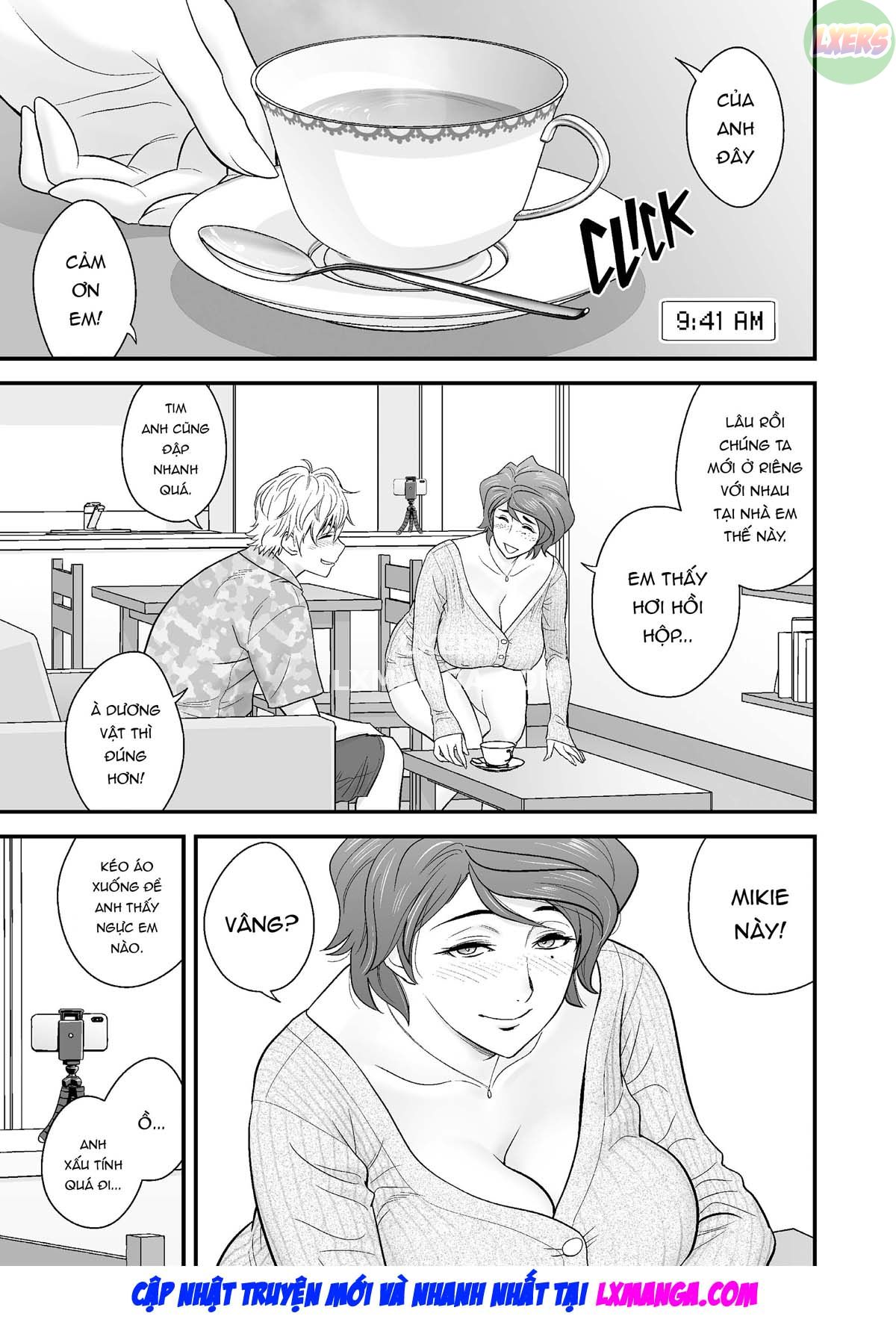 HentaiVN.net - Ảnh 13 - Vì mẹ tôi trở thành người yêu của bạn tôi [Because my mother became my friend's GF] - Chap 2