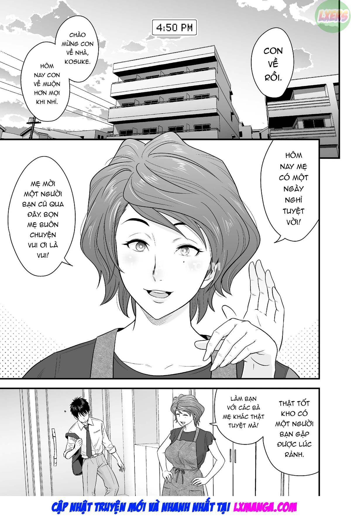 HentaiVN.net - Ảnh 5 - Vì mẹ tôi trở thành người yêu của bạn tôi [Because my mother became my friend's GF] - Chap 2